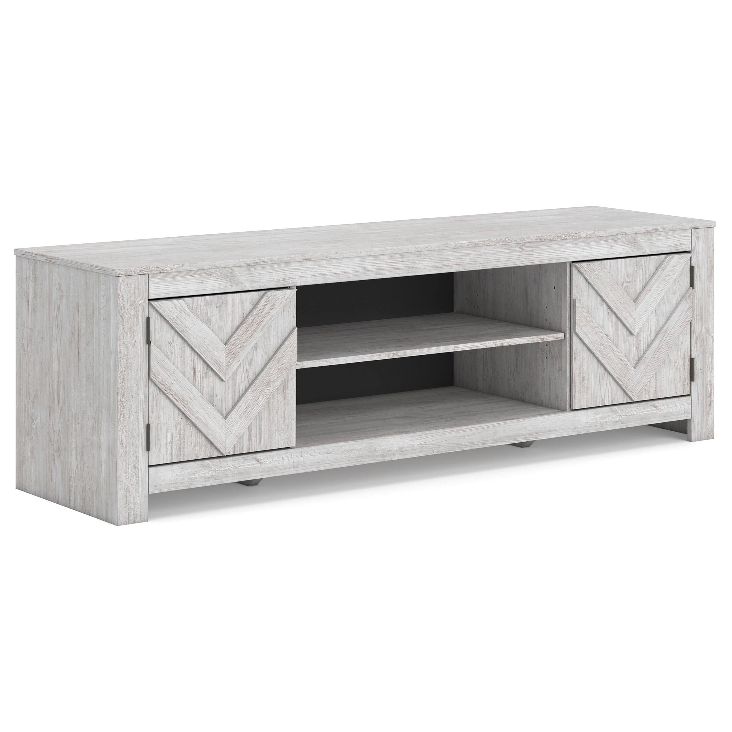 Signature Design by Ashley Cayboni W3788-68 LG TV Stand with Fireplace Option