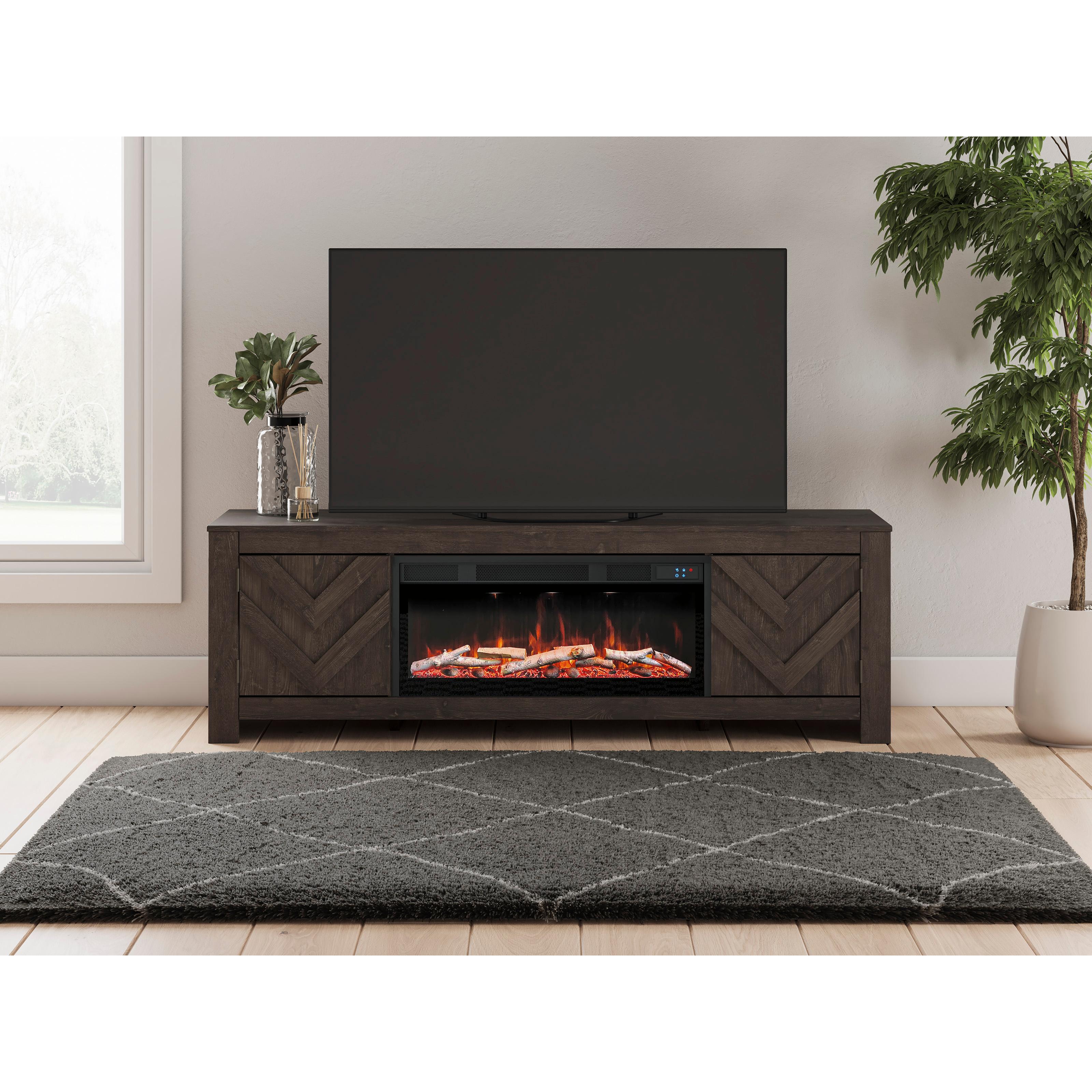 Signature Design by Ashley Cayboni W3789W1 71" TV Stand with Electric Fireplace - Image 3