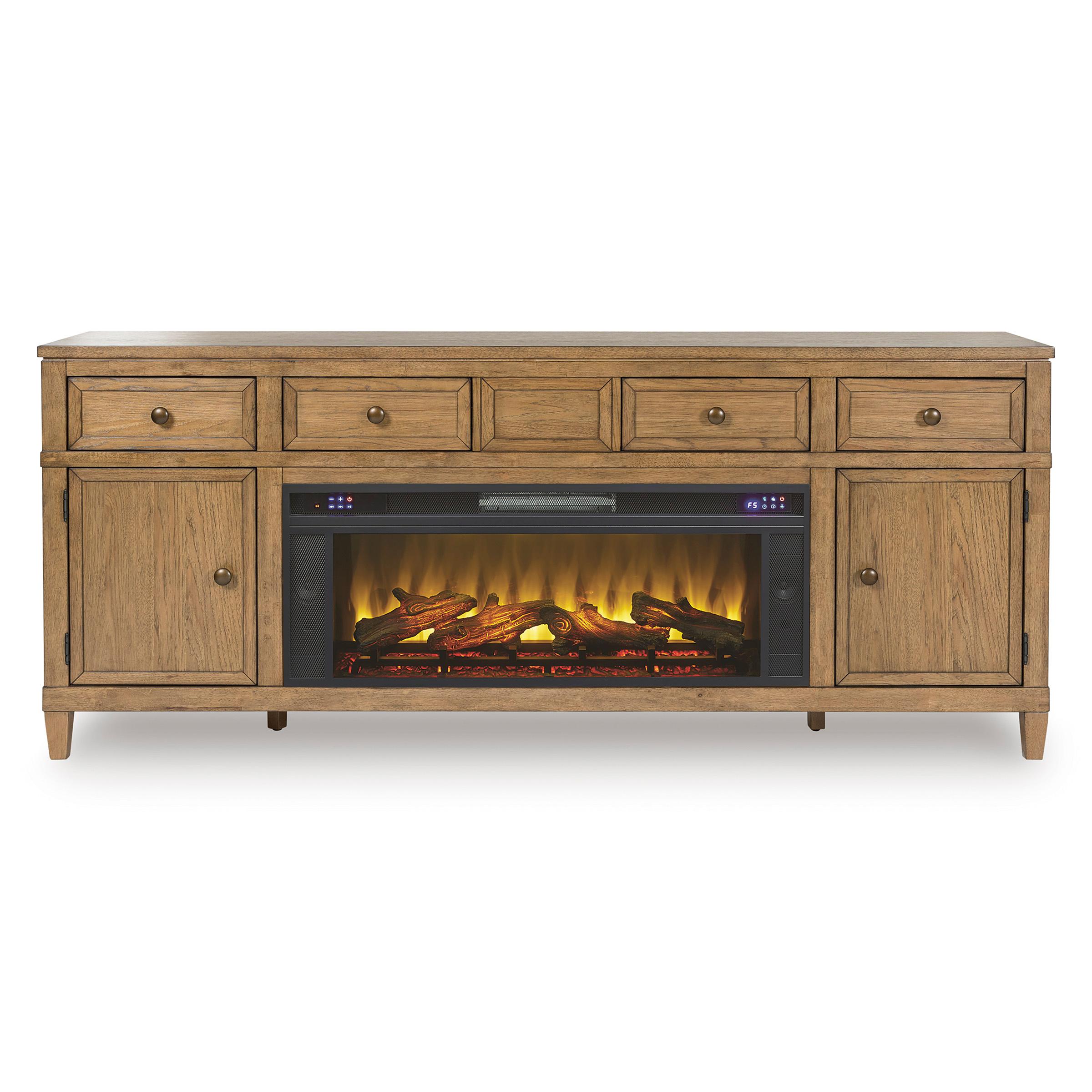 Signature Design by Ashley Sharlance W655W1 81" TV Stand with Electric Fireplace - Image 2