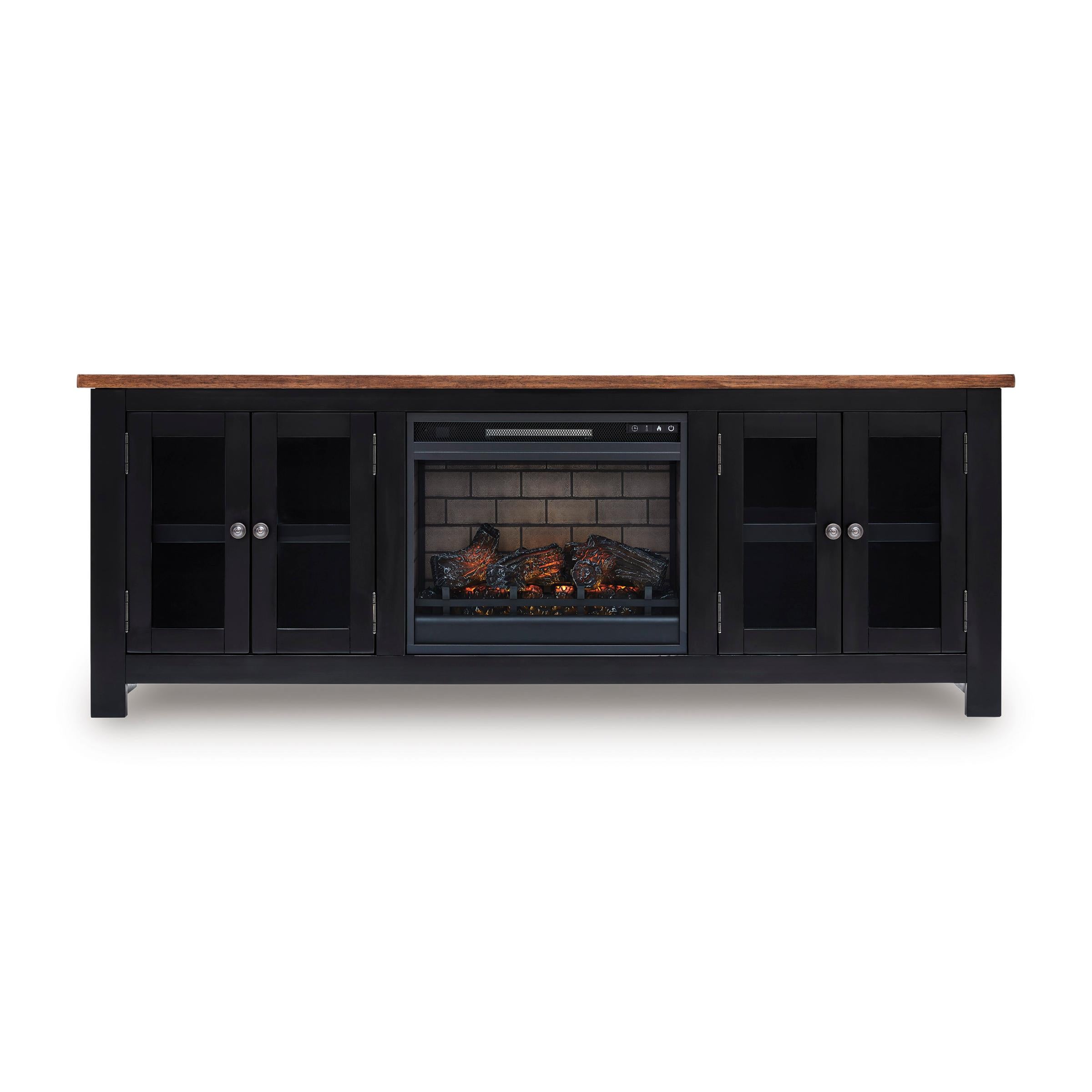Signature Design by Ashley Wildenauer W664W1 76" TV Stand with Electric Fireplace - Image 1