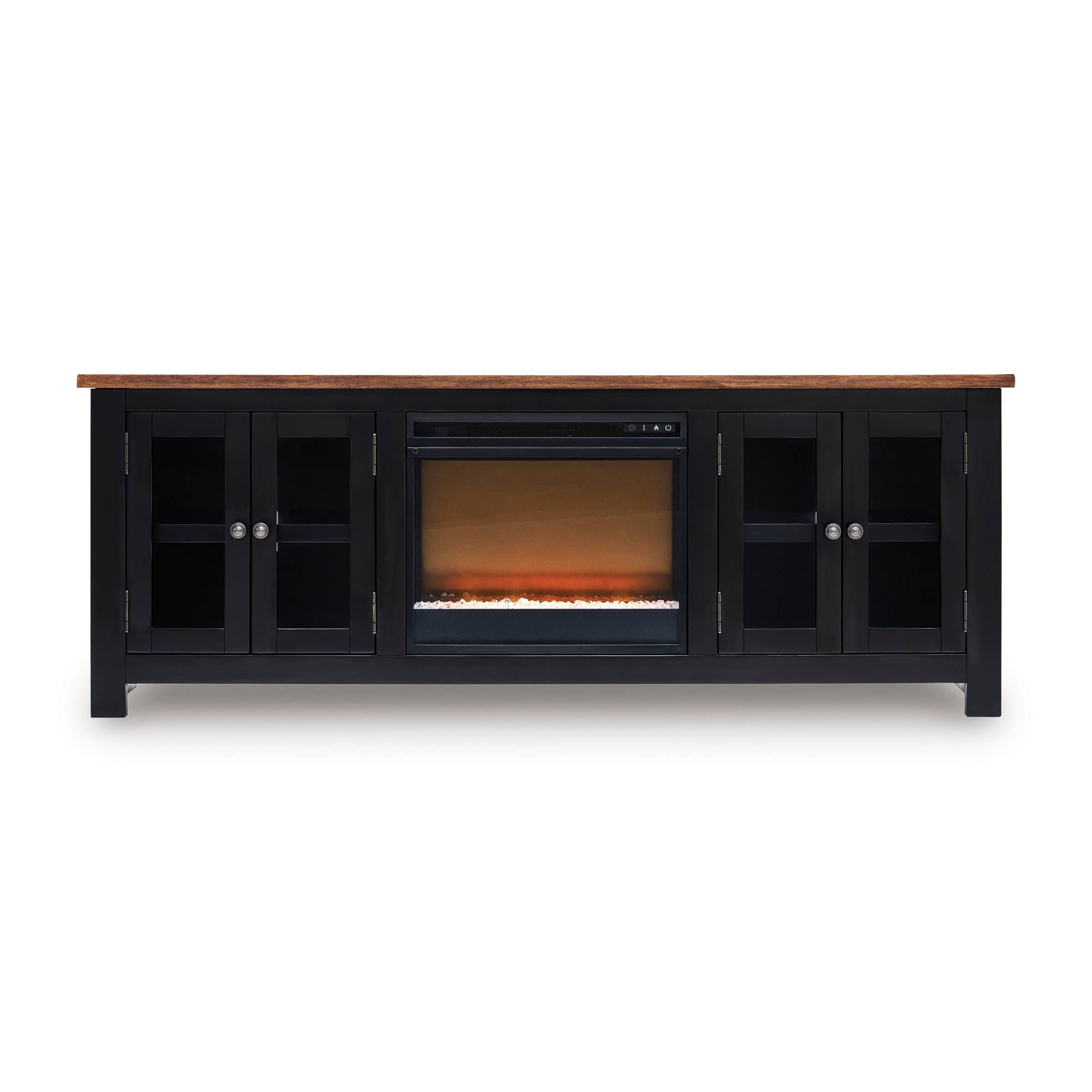 Signature Design by Ashley Wildenauer W664W2 76" TV Stand with Electric Fireplace - Image 1