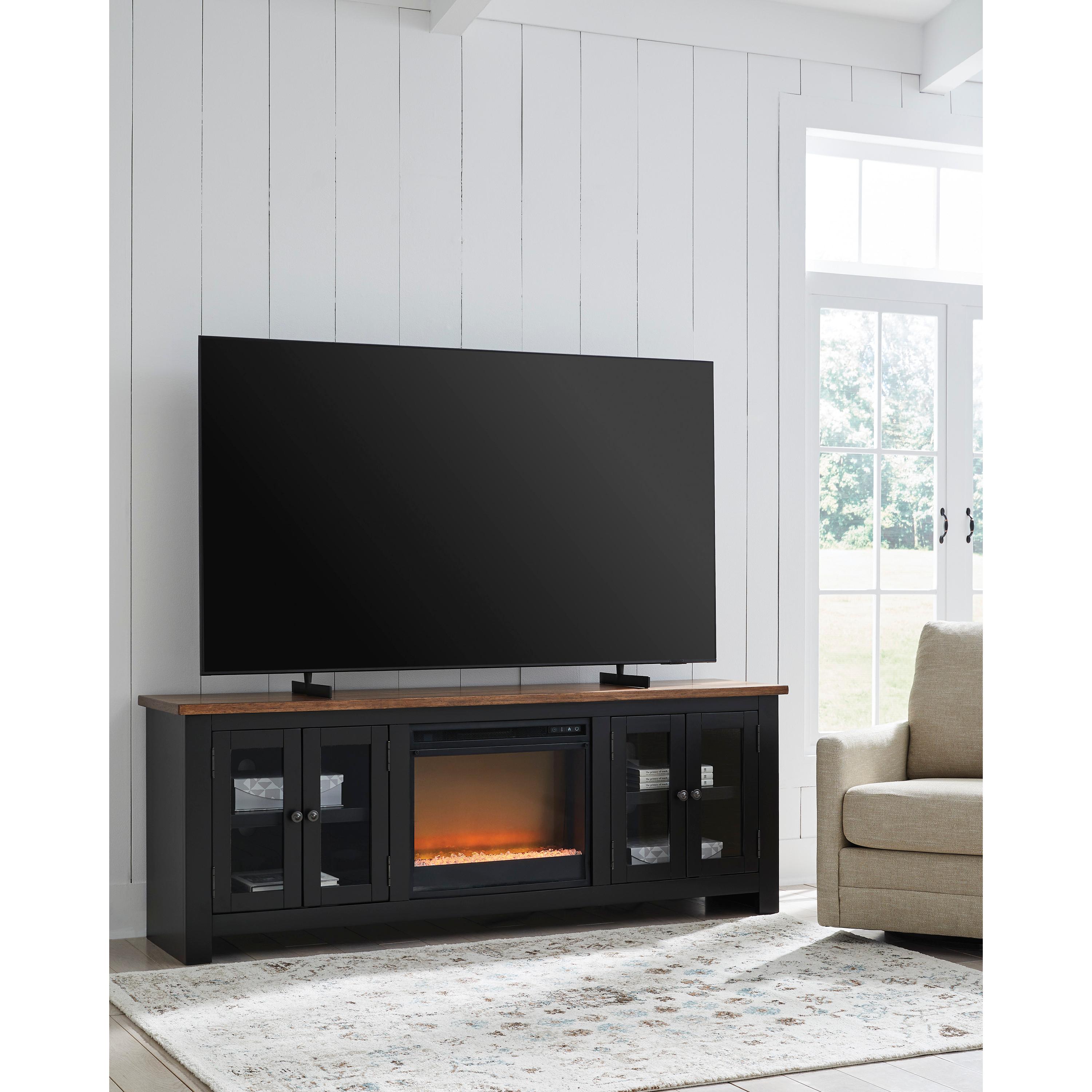 Signature Design by Ashley Wildenauer W664W2 76" TV Stand with Electric Fireplace - Image 2