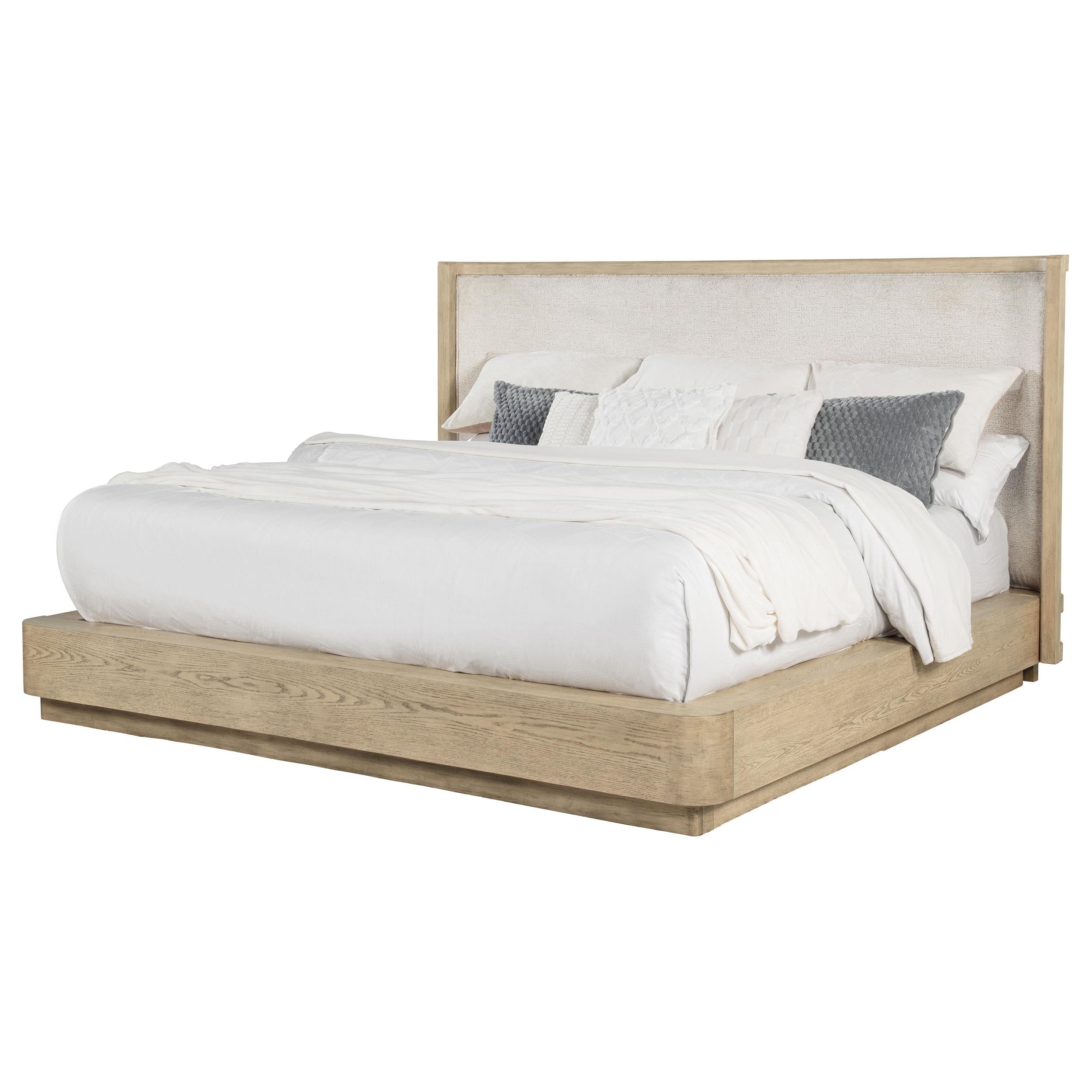 Coaster Furniture Kailani 225041KE 49-inch Eastern King Wingback Bed - Beige Oak - Image 2