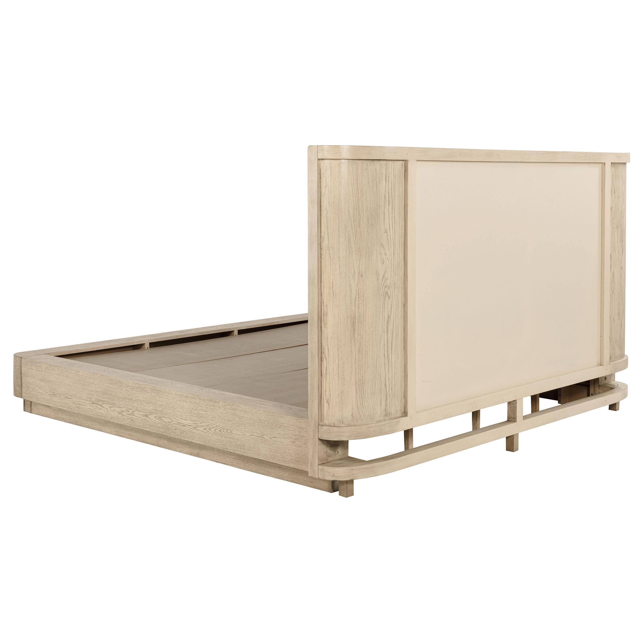 Coaster Furniture Kailani 225041KE 49-inch Eastern King Wingback Bed - Beige Oak - Image 3