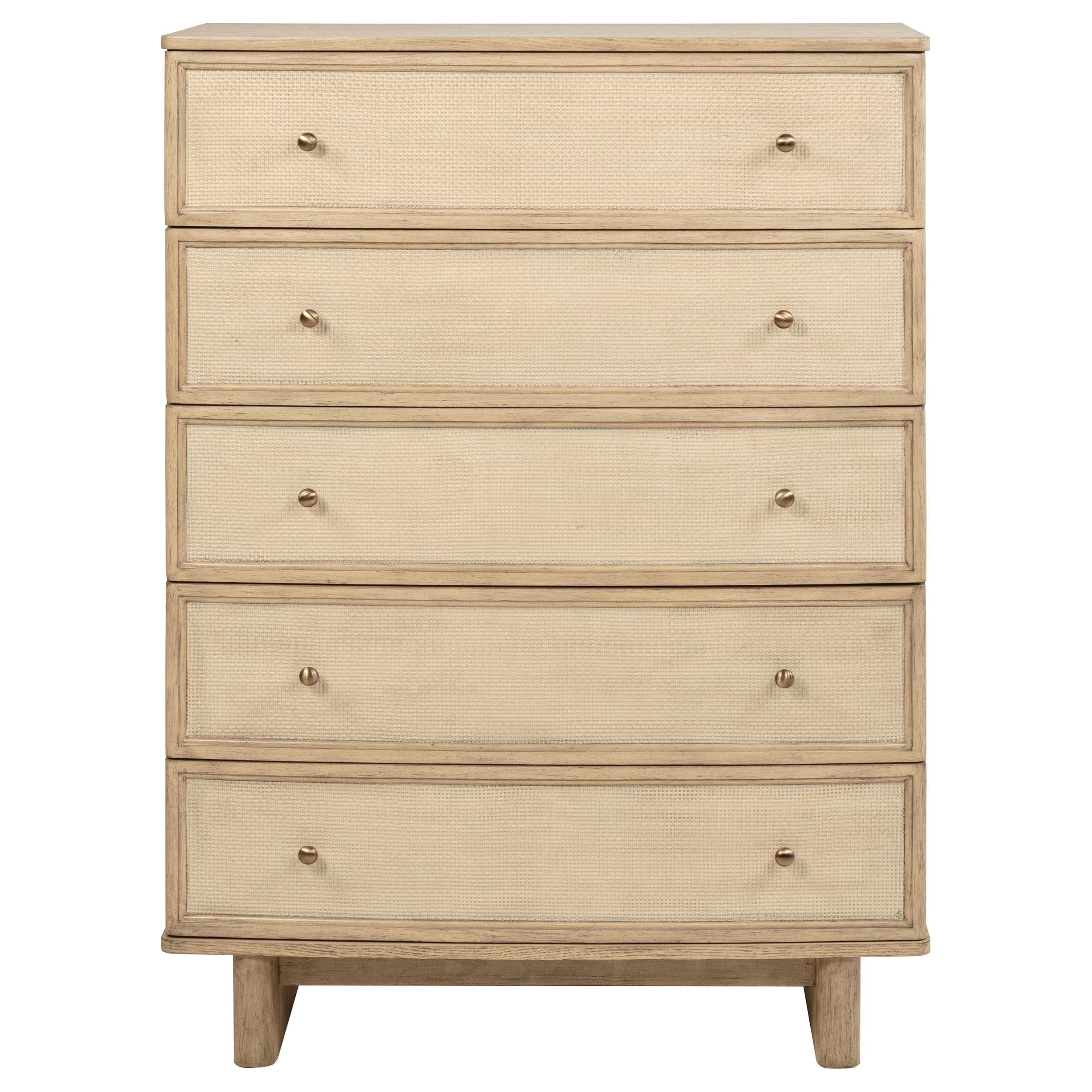 Coaster Furniture Kailani 225045 5-Drawer Bedroom Chest of Drawers - Beige Oak - Image 2