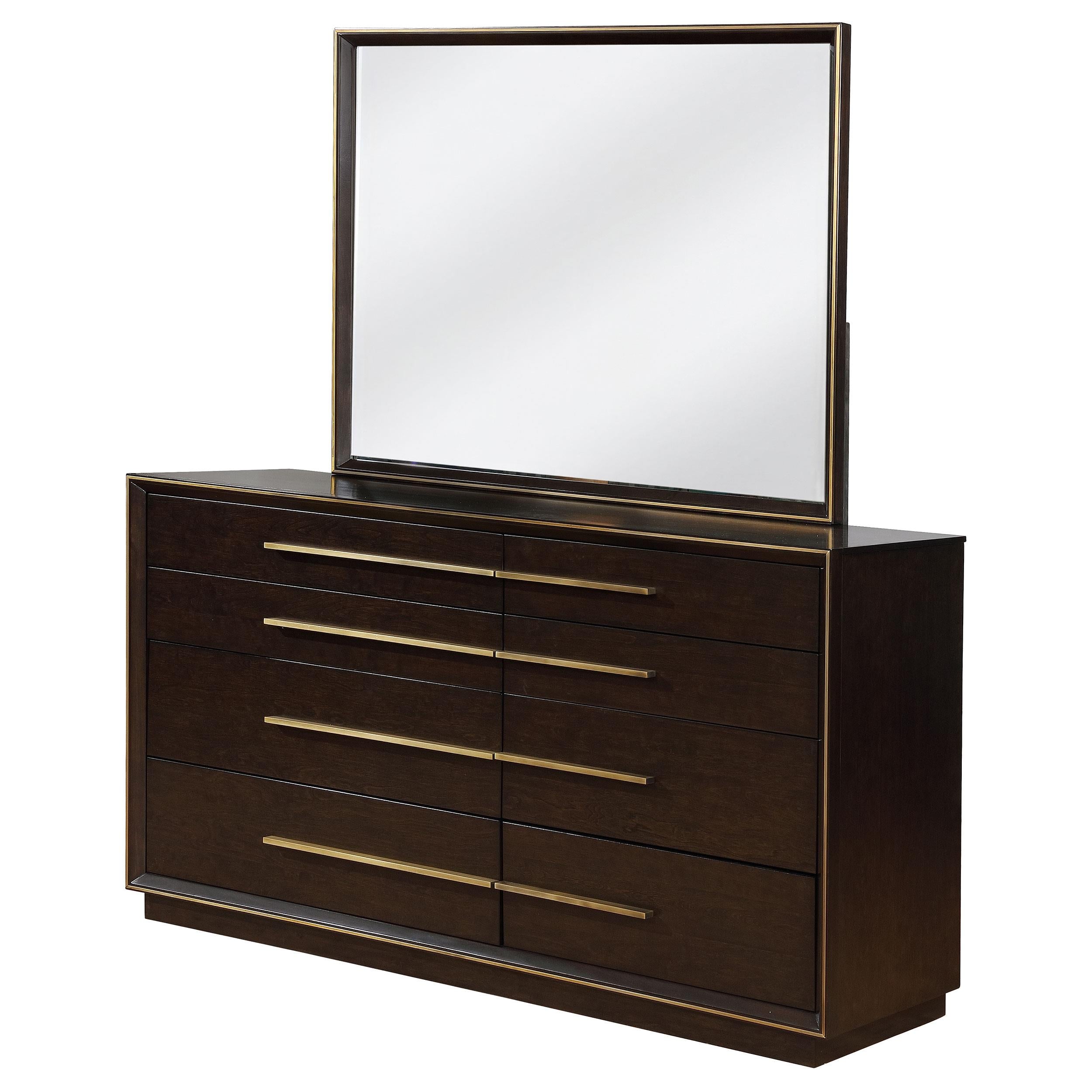 Coaster Furniture Durango 223263M 8-Drawer Dresser with Mirror - Smoked Peppercorn - Image 3