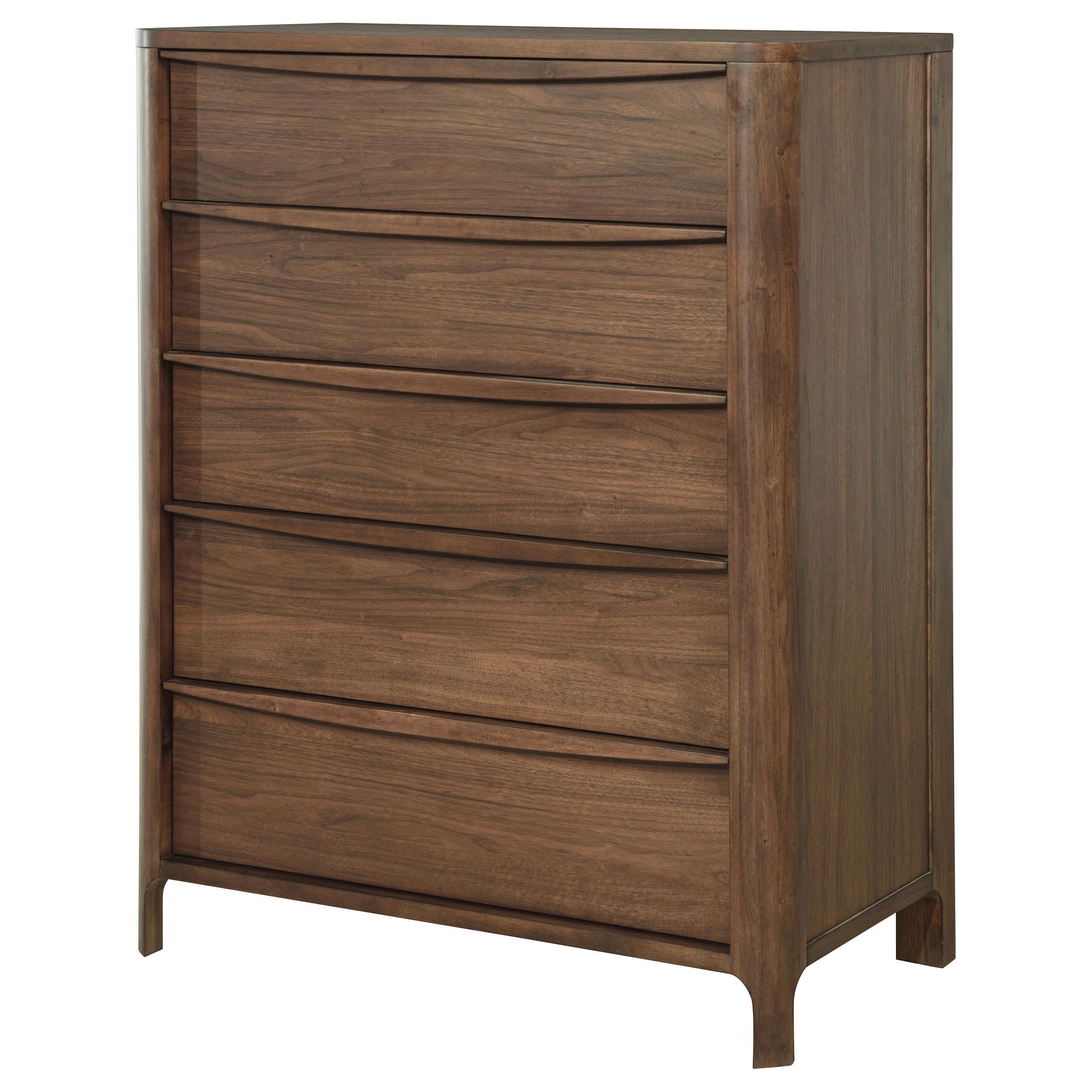 Coaster Furniture Maderia 223325 5-Drawer Chest of Drawers - Walnut - Image 3