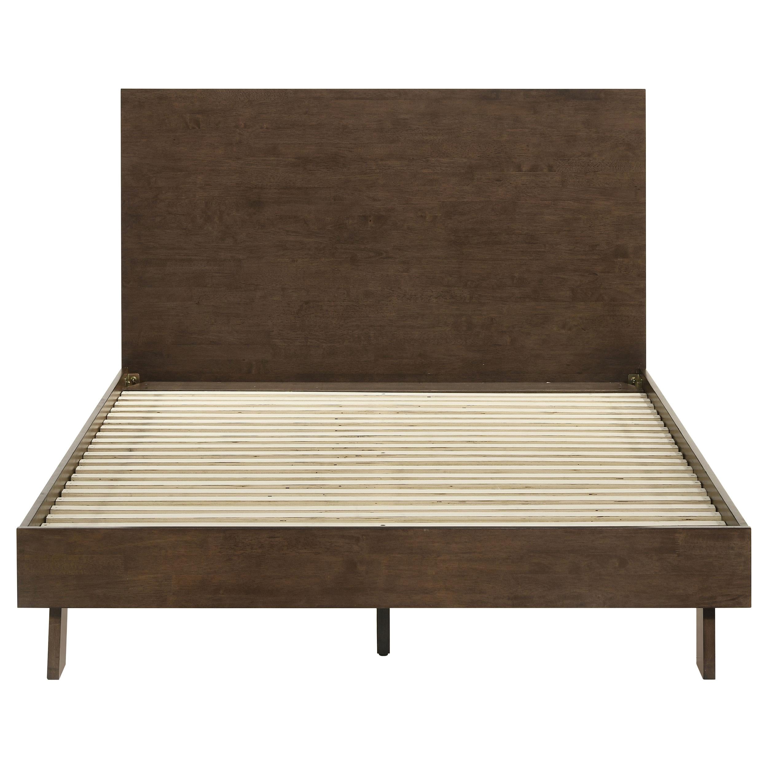 Coaster Furniture Glenwood 225011Q 48-inch Queen Platform Panel Bed - Warm Brown - Image 3