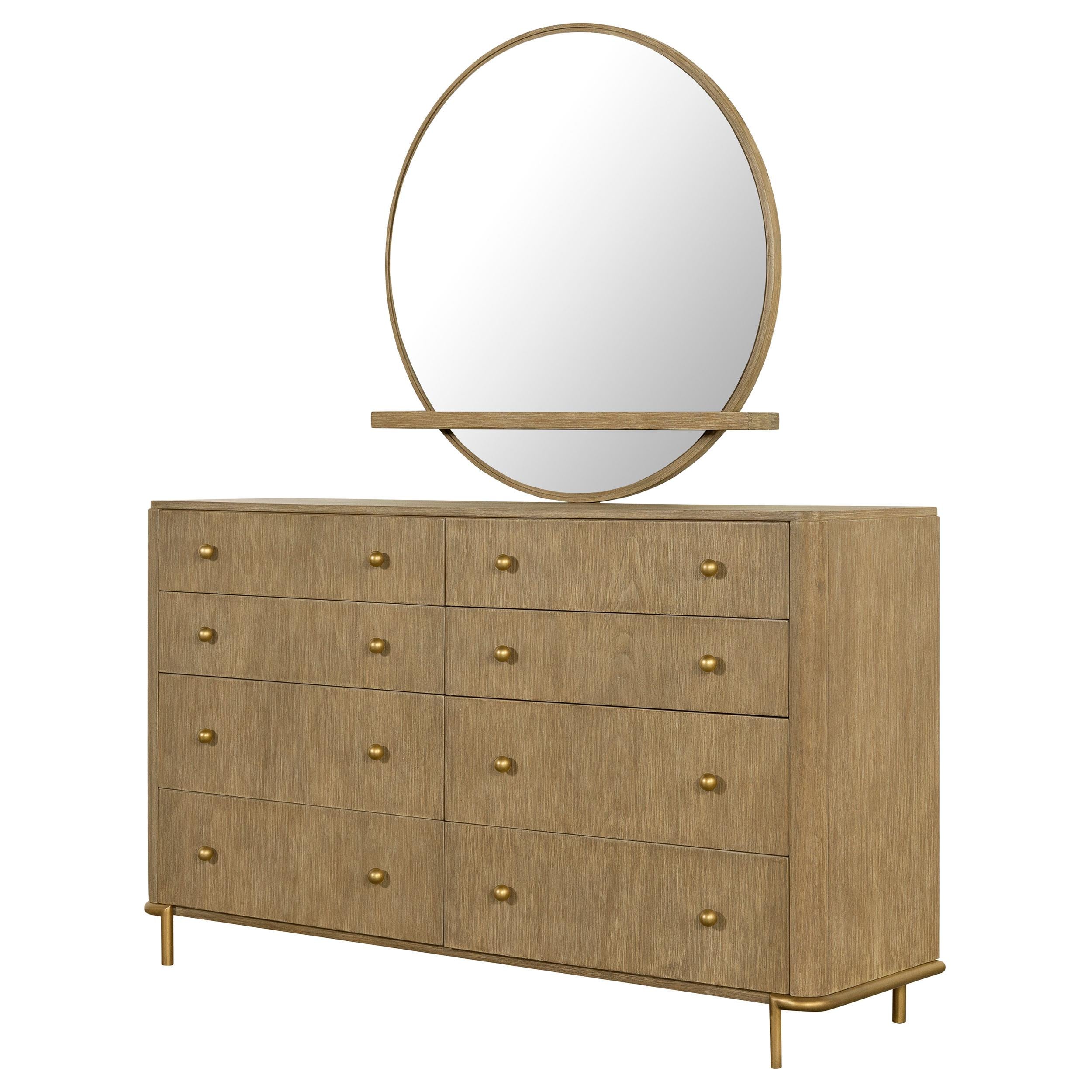 Coaster Furniture Arini 224303M 8-Drawer Dresser with Mirror - Sand Wash - Image 3