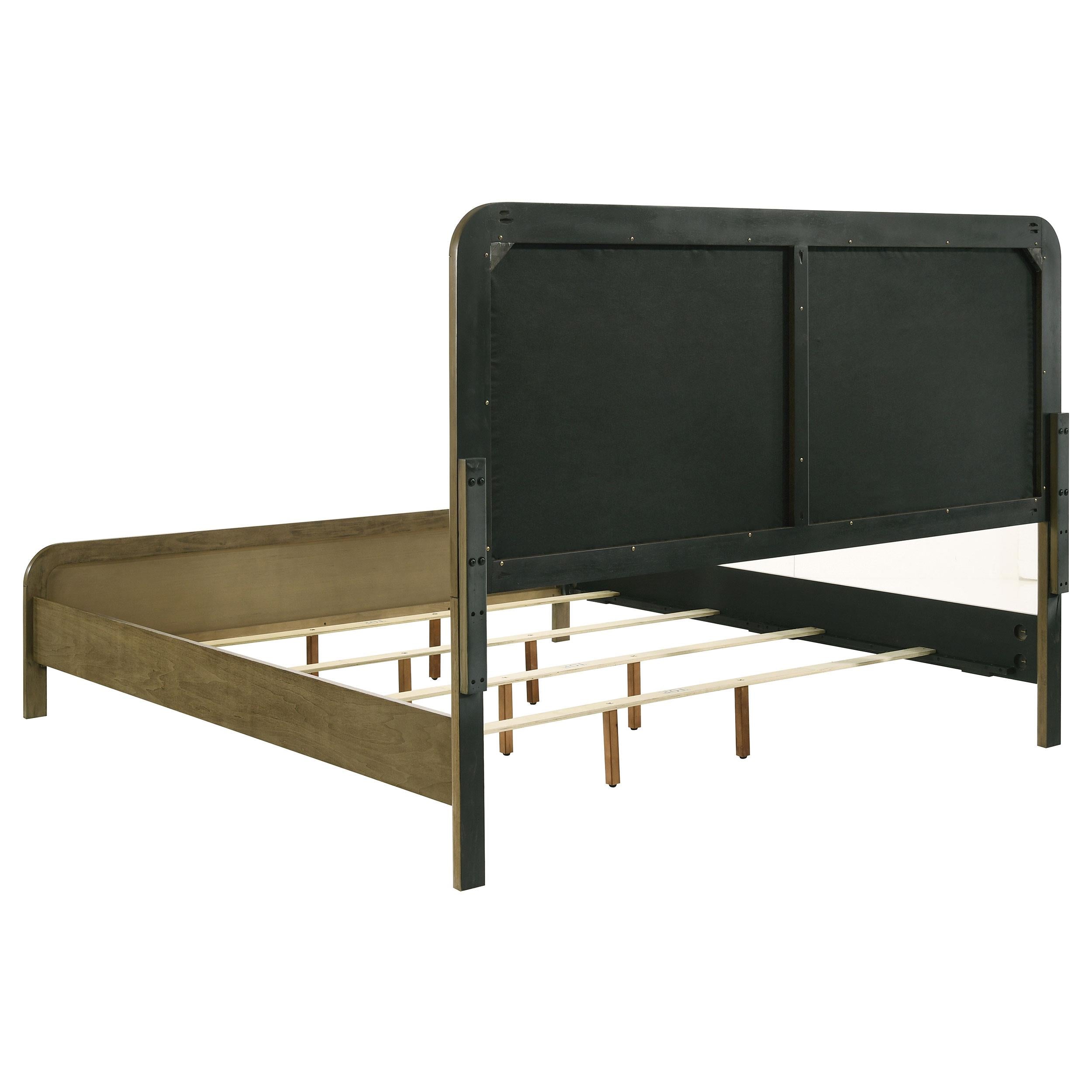 Coaster Furniture Amsbury 224271KE 59-inch Upholstered Eastern King Bed - Nutmeg - Image 3