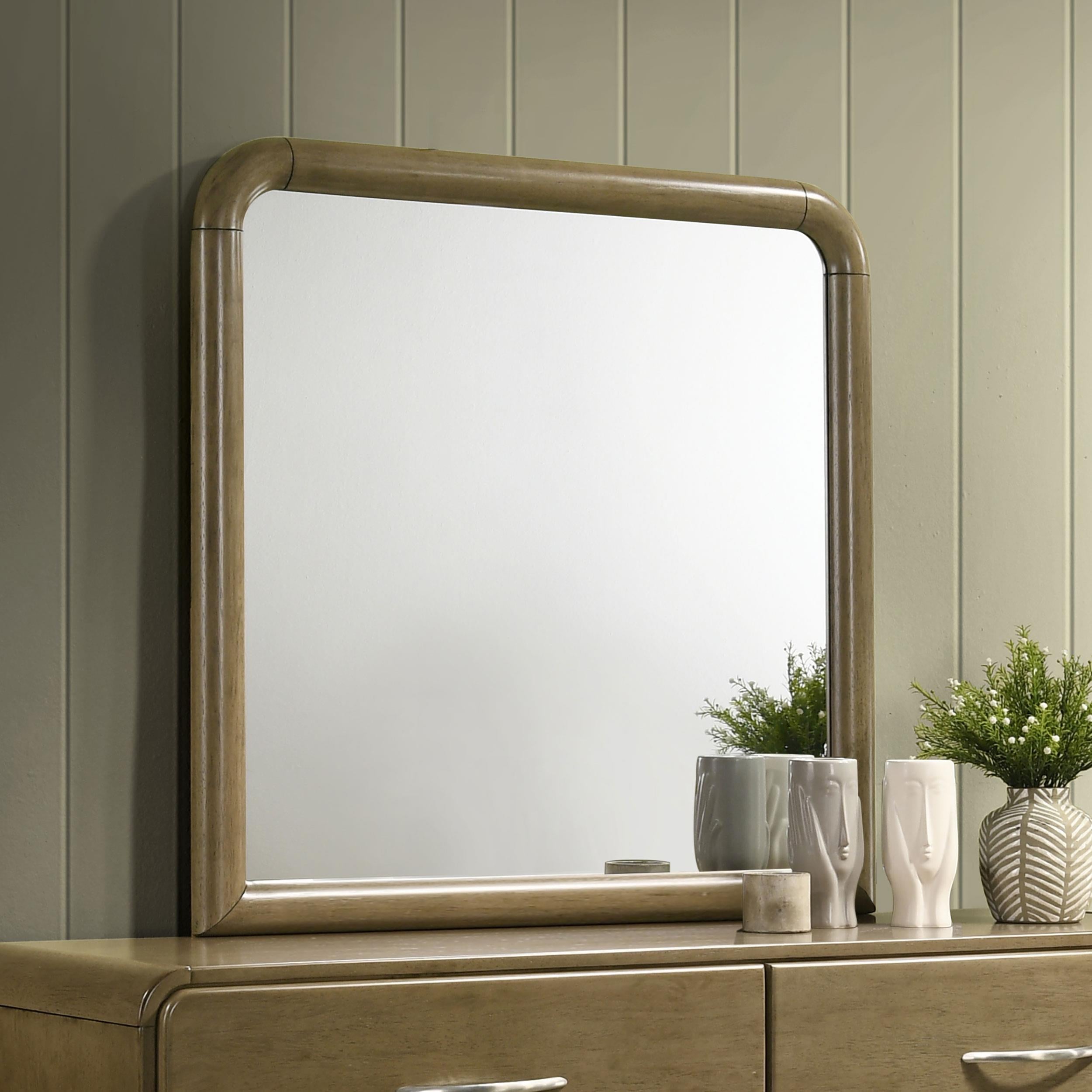 Coaster Furniture Amsbury 224274 Dresser Mirror - Nutmeg - Image 3