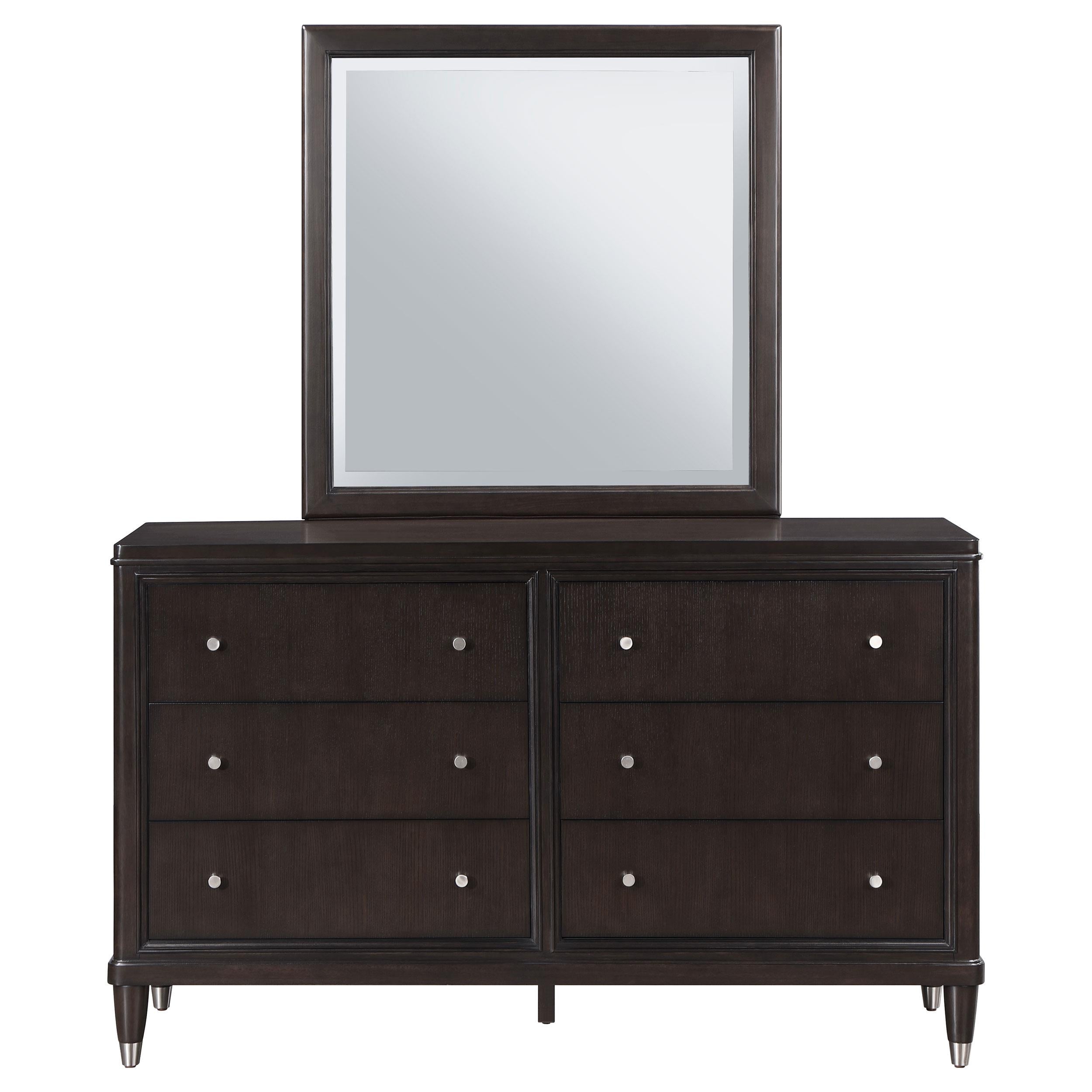 Coaster Furniture Emberlyn 223063M 6-Drawer Dresser with Mirror - Brown - Image 2