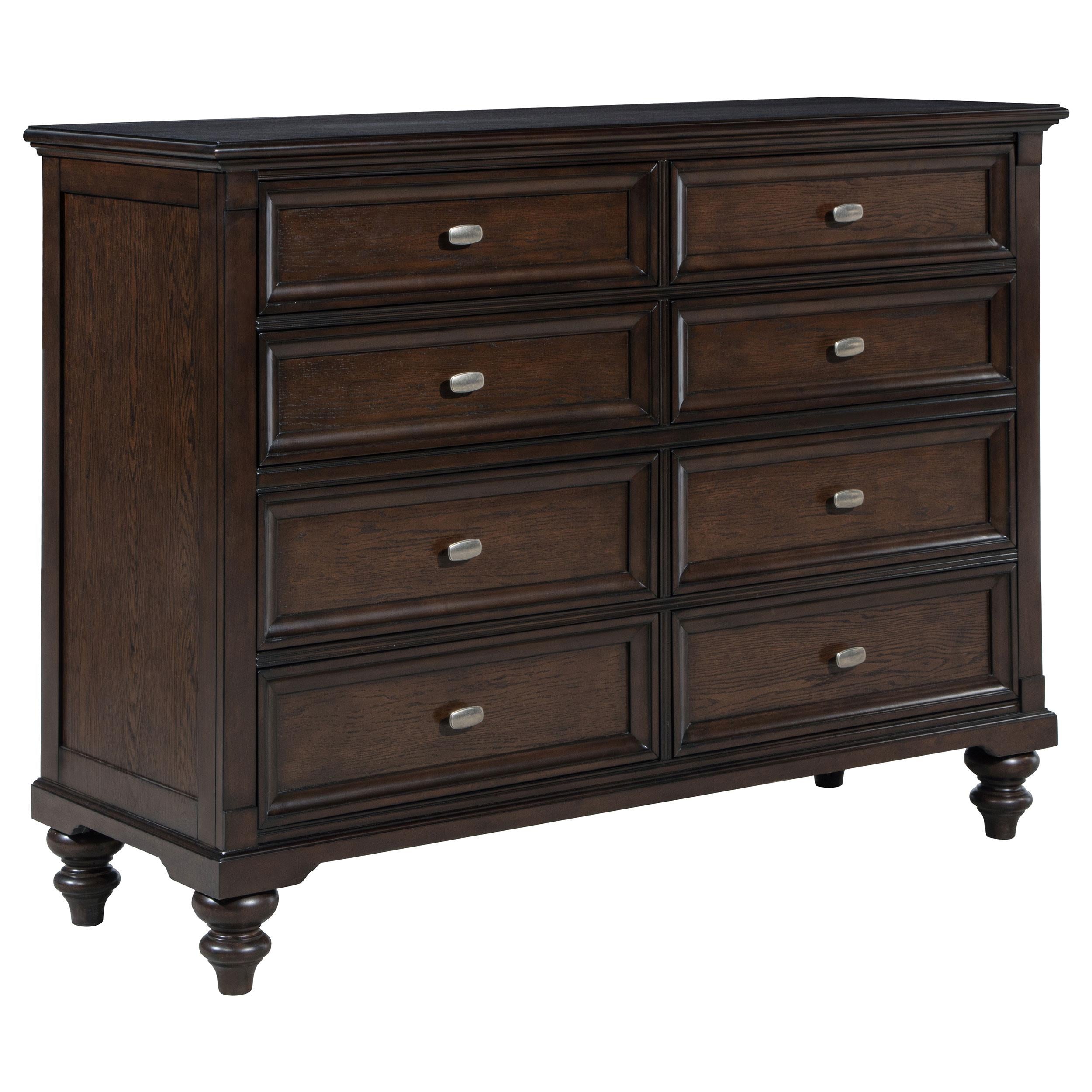 Coaster Furniture Andover 223633 8-Drawer Dresser Cabinet - Dark Oak - Image 1
