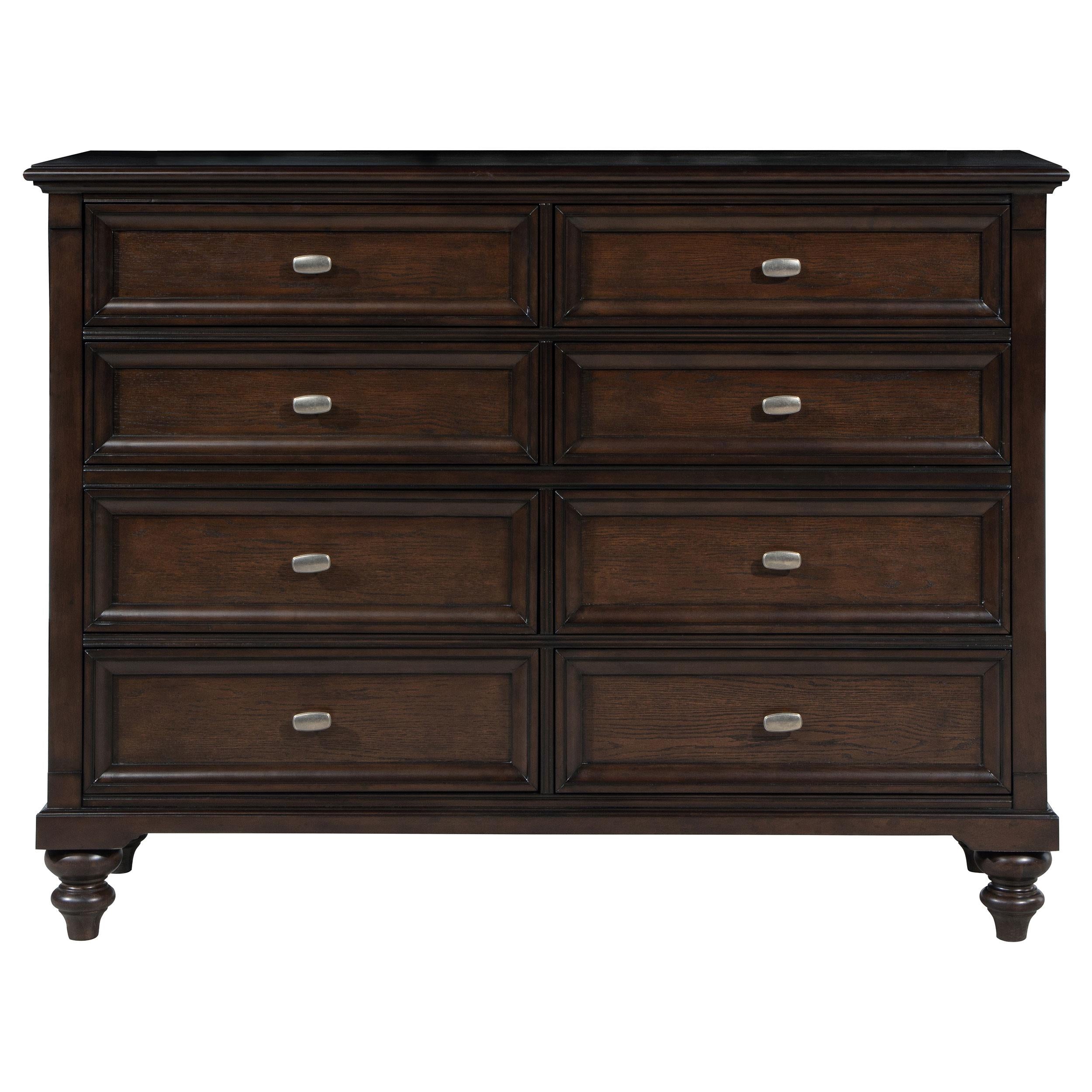 Coaster Furniture Andover 223633 8-Drawer Dresser Cabinet - Dark Oak - Image 2