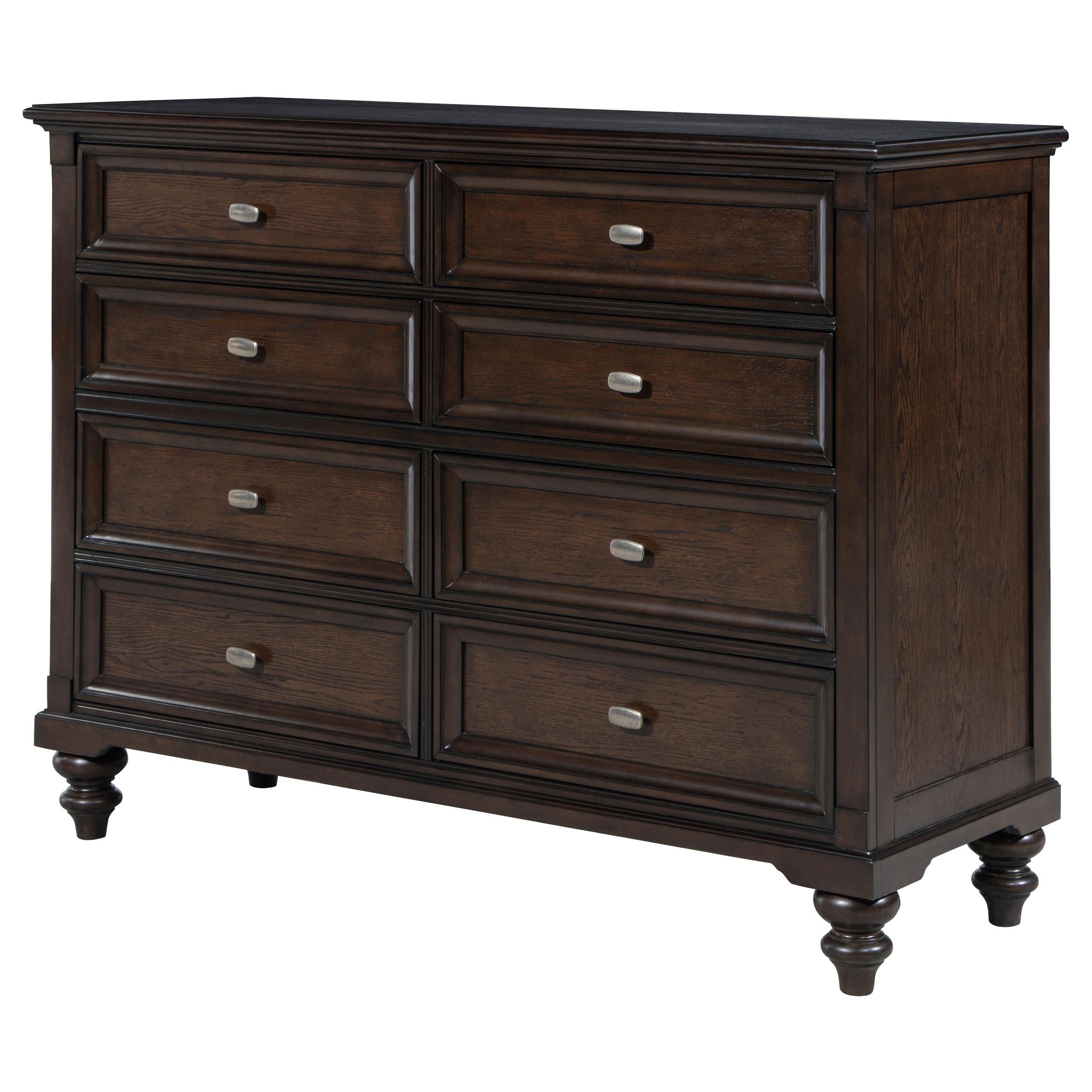 Coaster Furniture Andover 223633 8-Drawer Dresser Cabinet - Dark Oak - Image 3