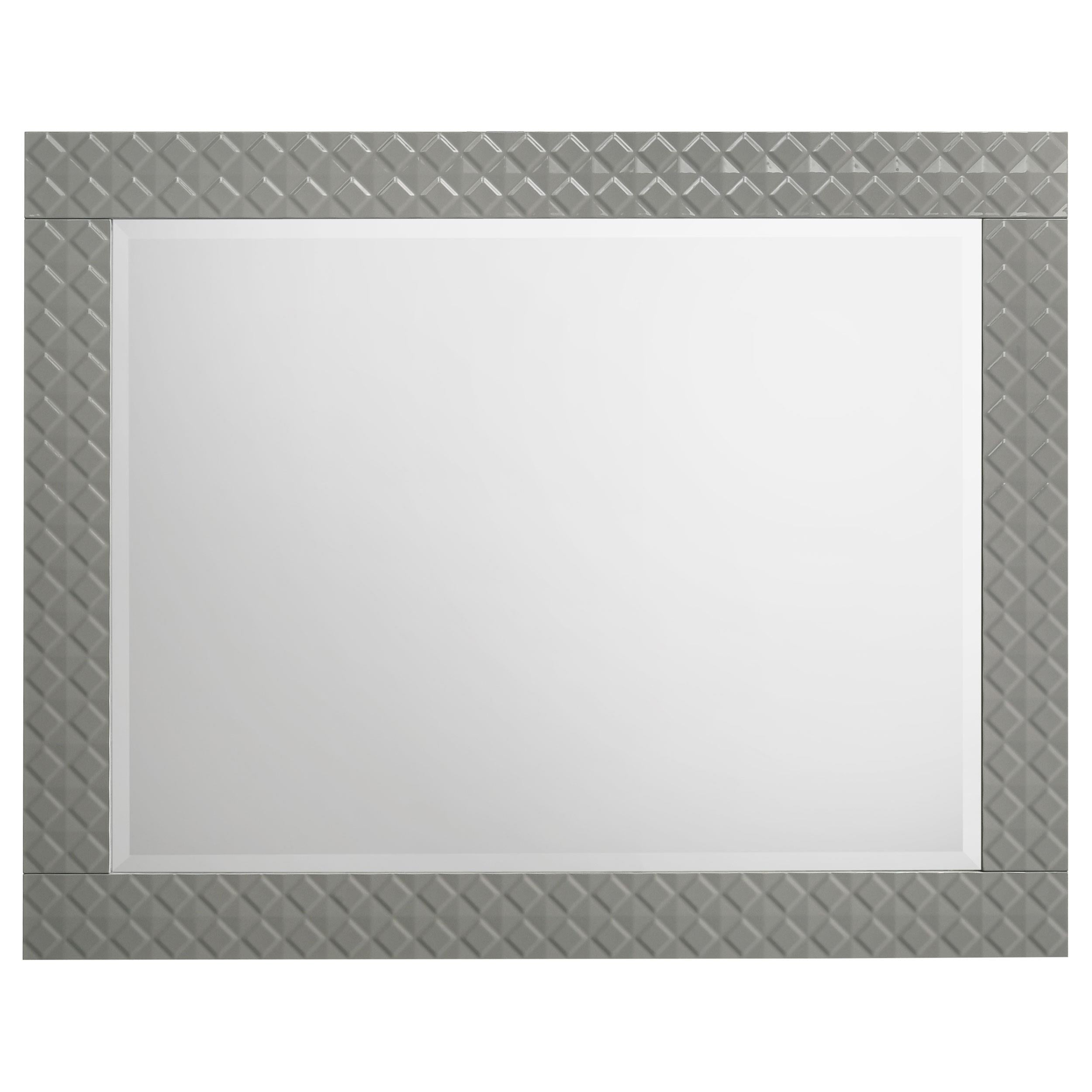 Coaster Furniture Ives 224974 Dresser Mirror - Grey High Gloss - Image 2
