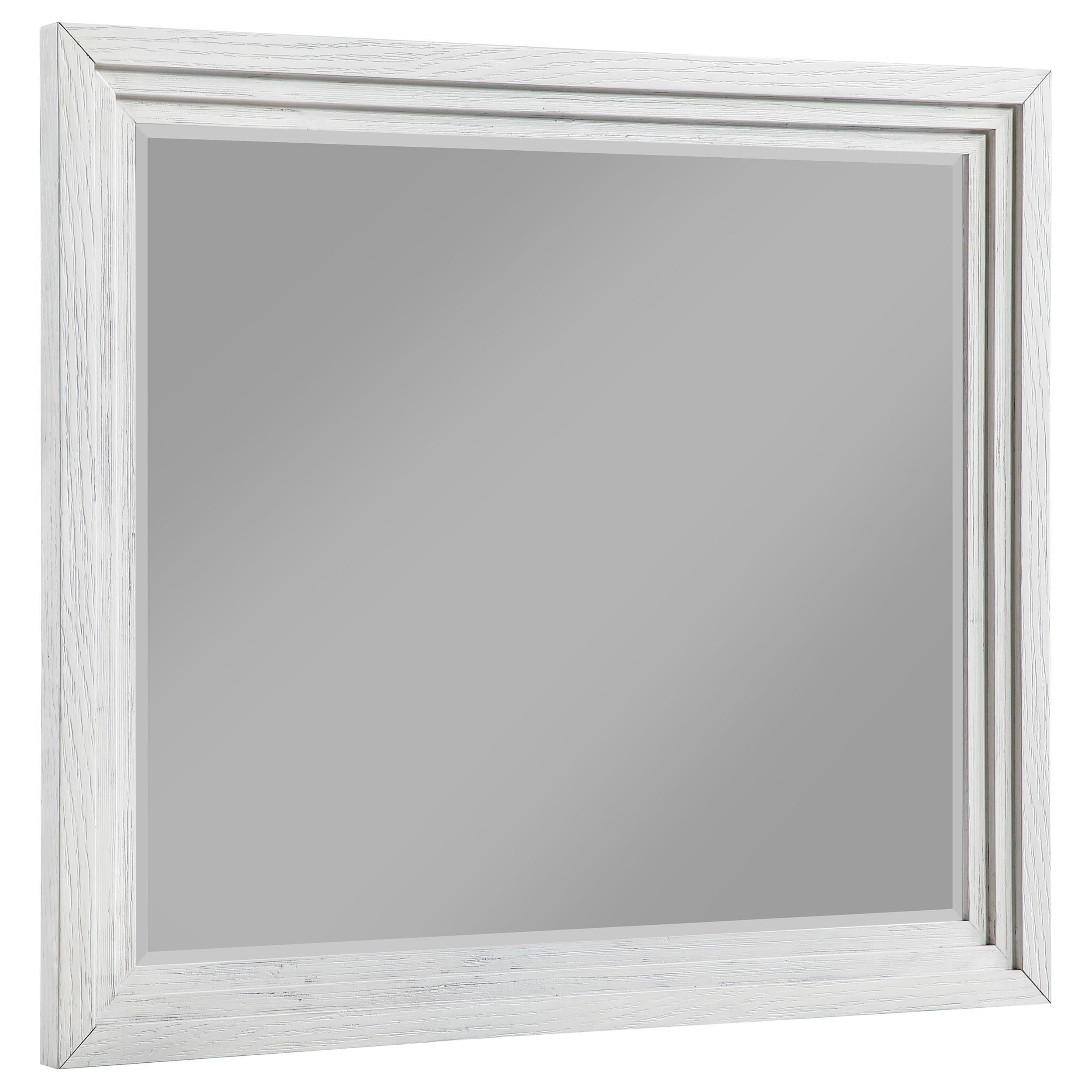 Coaster Furniture Marielle 224844 Dresser Mirror - Distressed White - Image 1
