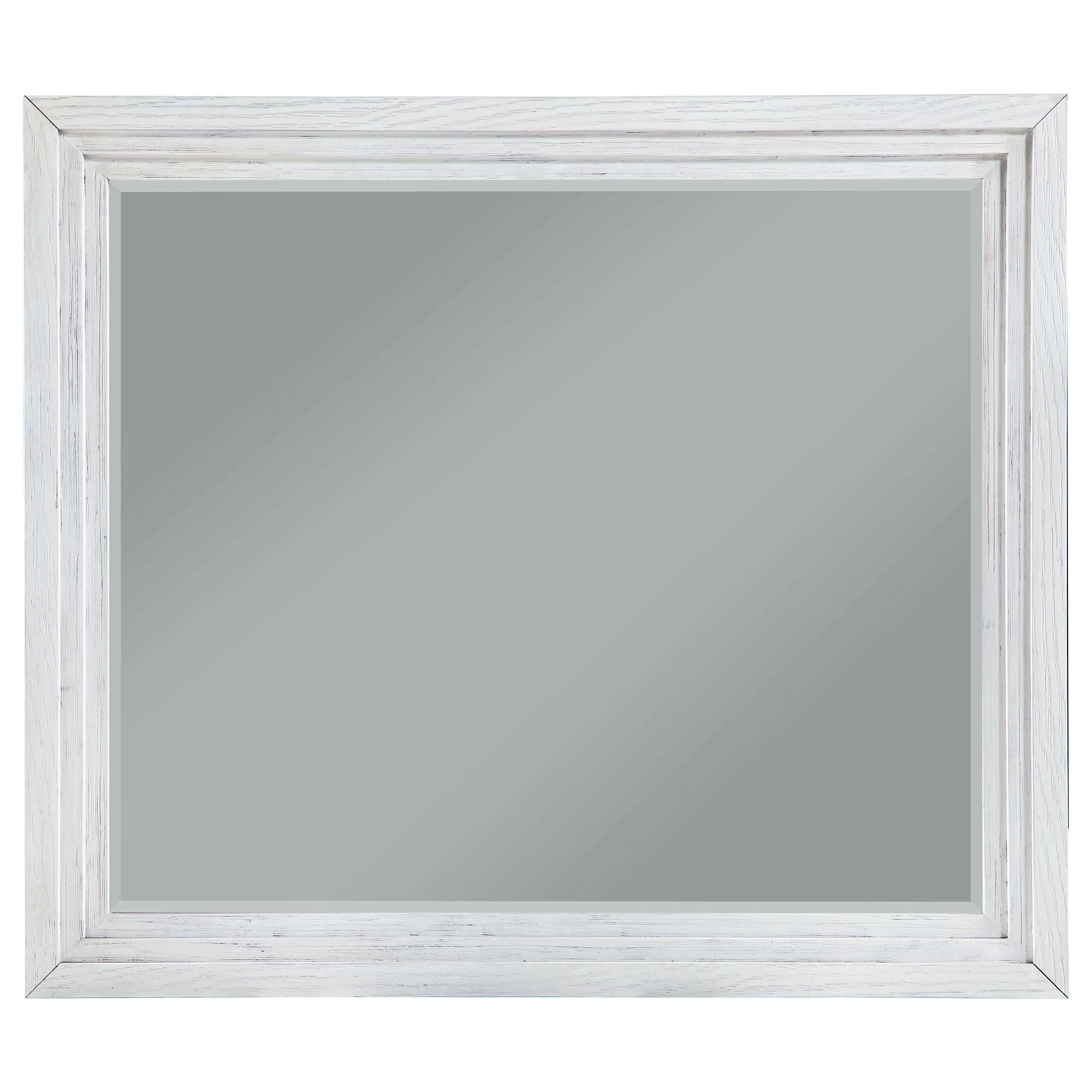 Coaster Furniture Marielle 224844 Dresser Mirror - Distressed White - Image 2
