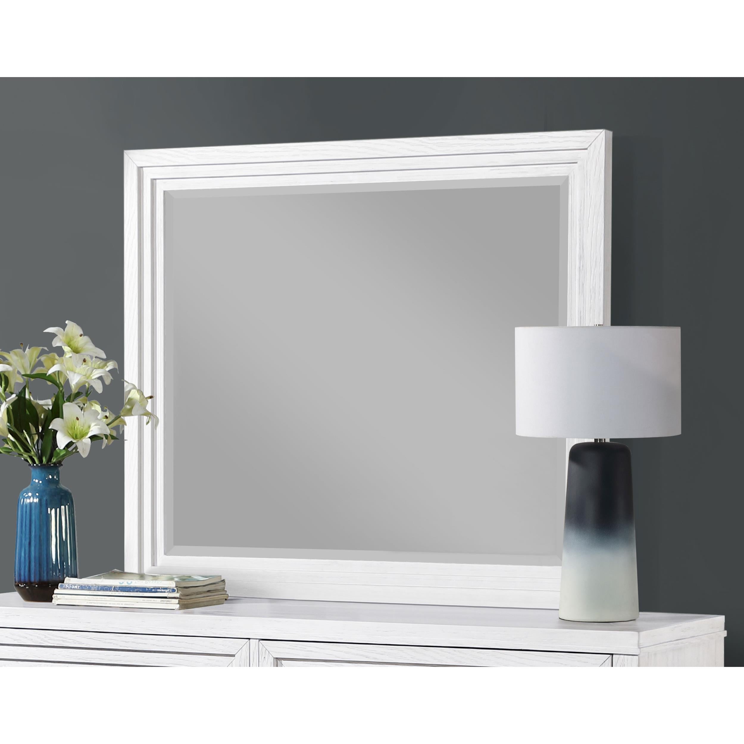 Coaster Furniture Marielle 224844 Dresser Mirror - Distressed White - Image 3