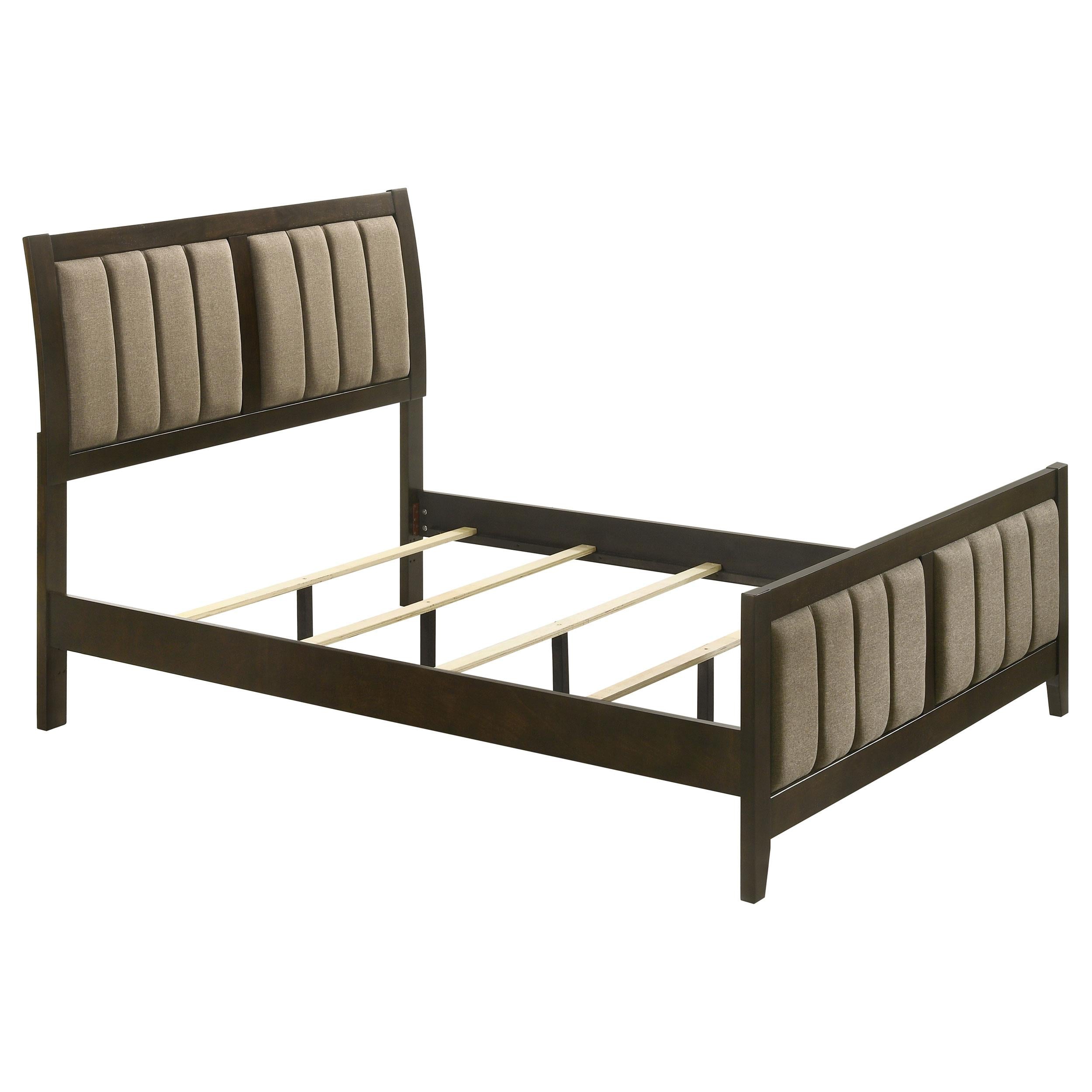Coaster Furniture Wilkes 224421F 51-inch Upholstered Full Bed - Dark Cocoa - Image 1