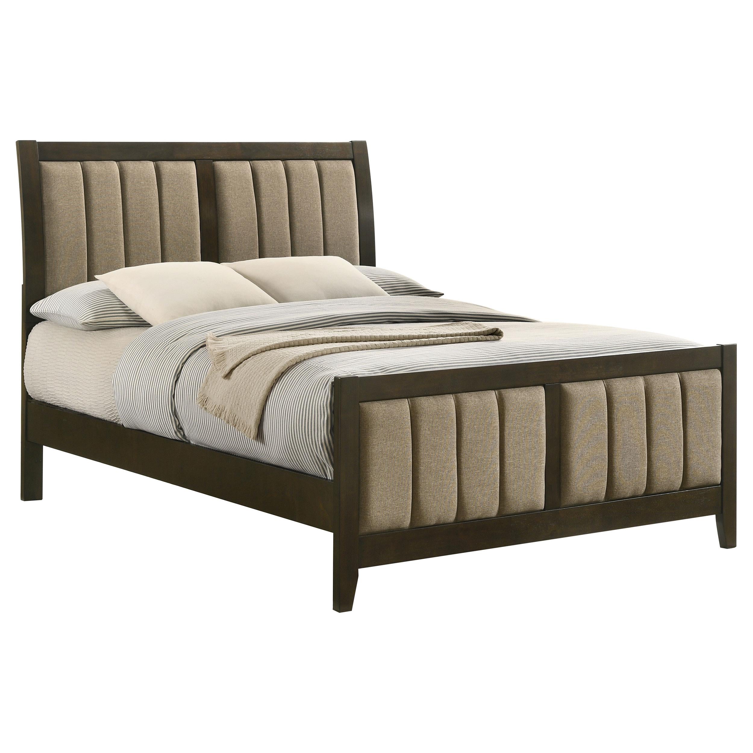 Coaster Furniture Wilkes 224421F 51-inch Upholstered Full Bed - Dark Cocoa - Image 2