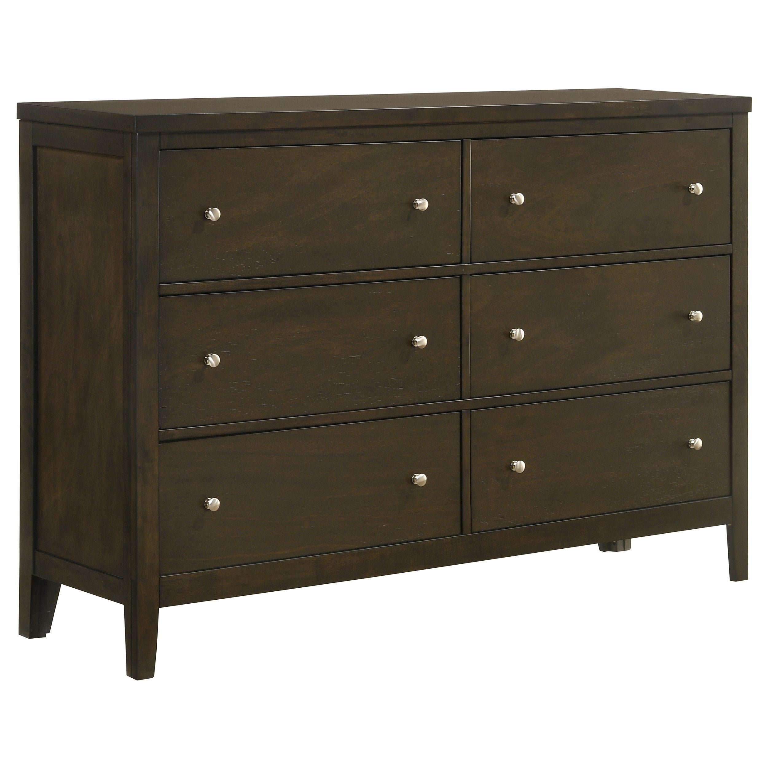 Coaster Furniture Wilkes 224423 6-Drawer Dresser Cabinet - Dark Cocoa - Image 1
