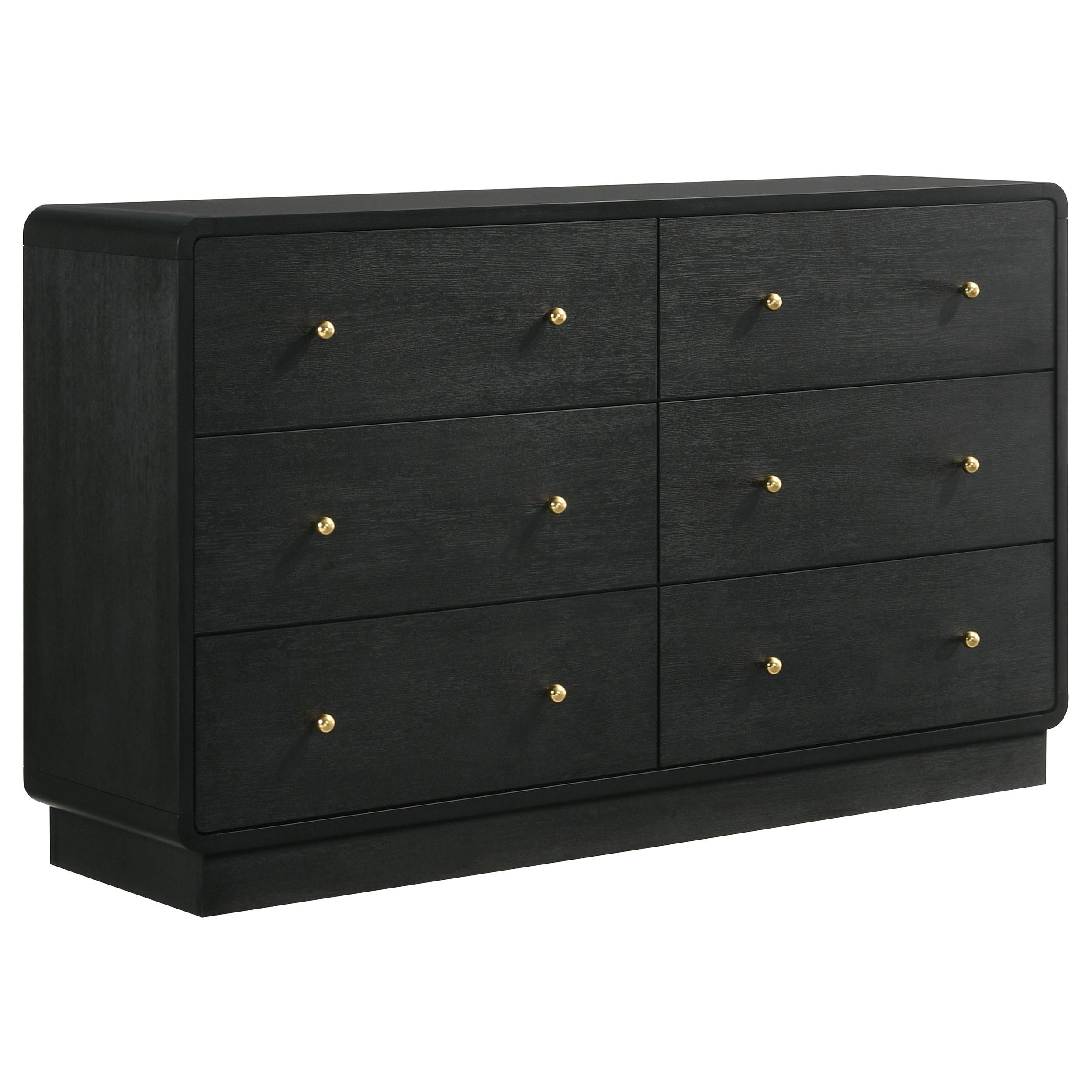 Coaster Furniture Cavelle 223663 6-Drawer Dresser Cabinet - Black - Image 1