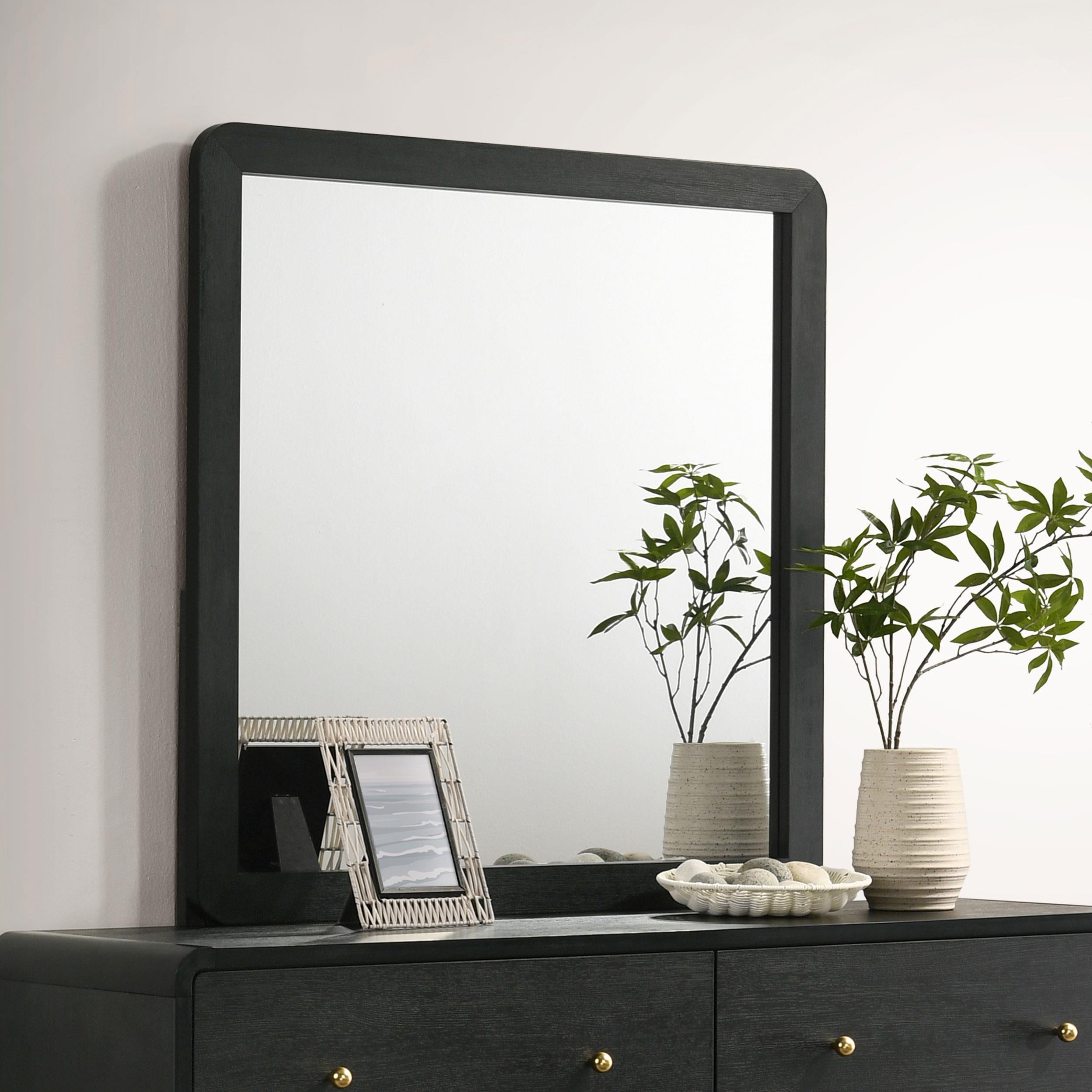 Coaster Furniture Cavelle 223664 Dresser Mirror - Black - Image 3