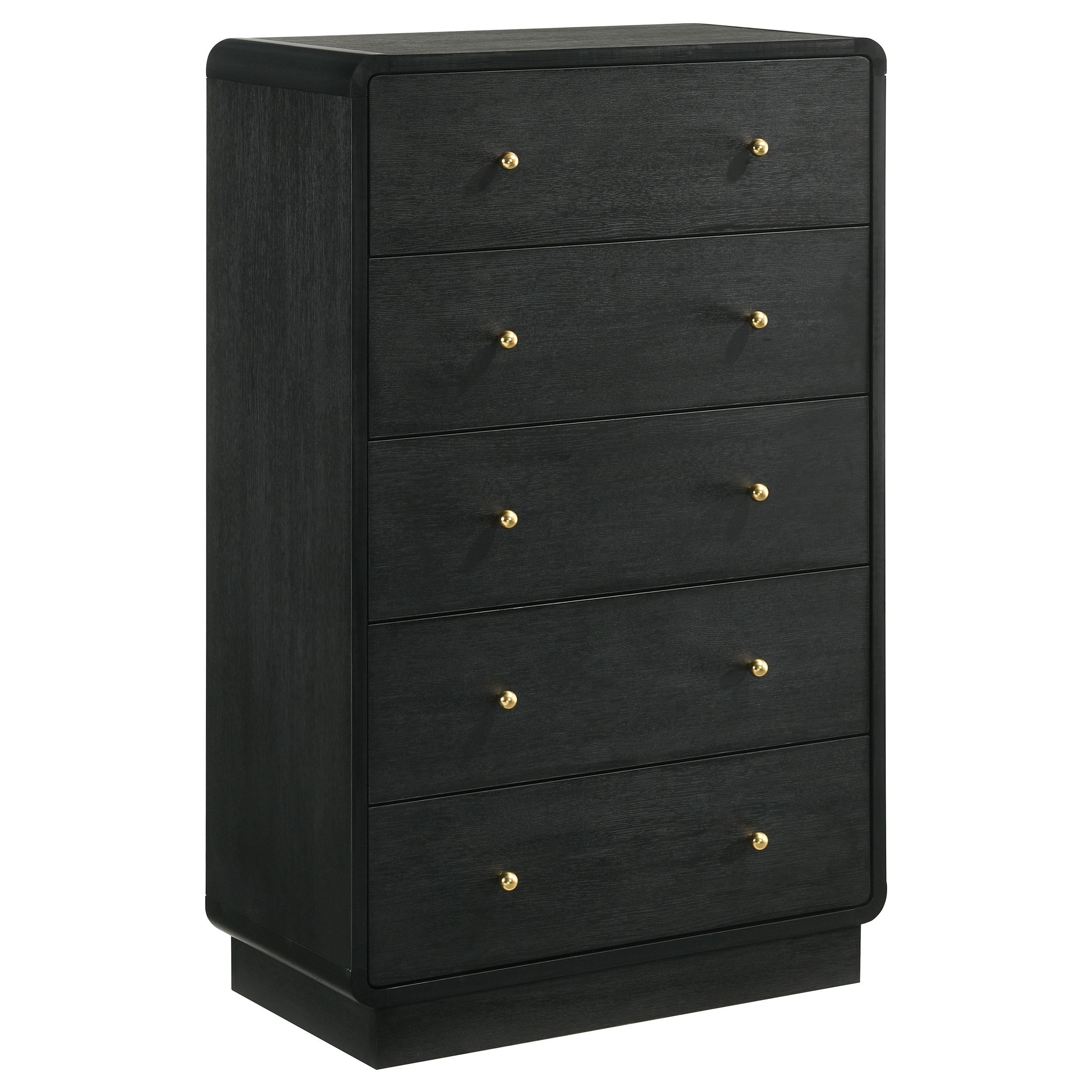 Coaster Furniture Cavelle 223665 5-Drawer Chest of Drawers - Black - Image 1