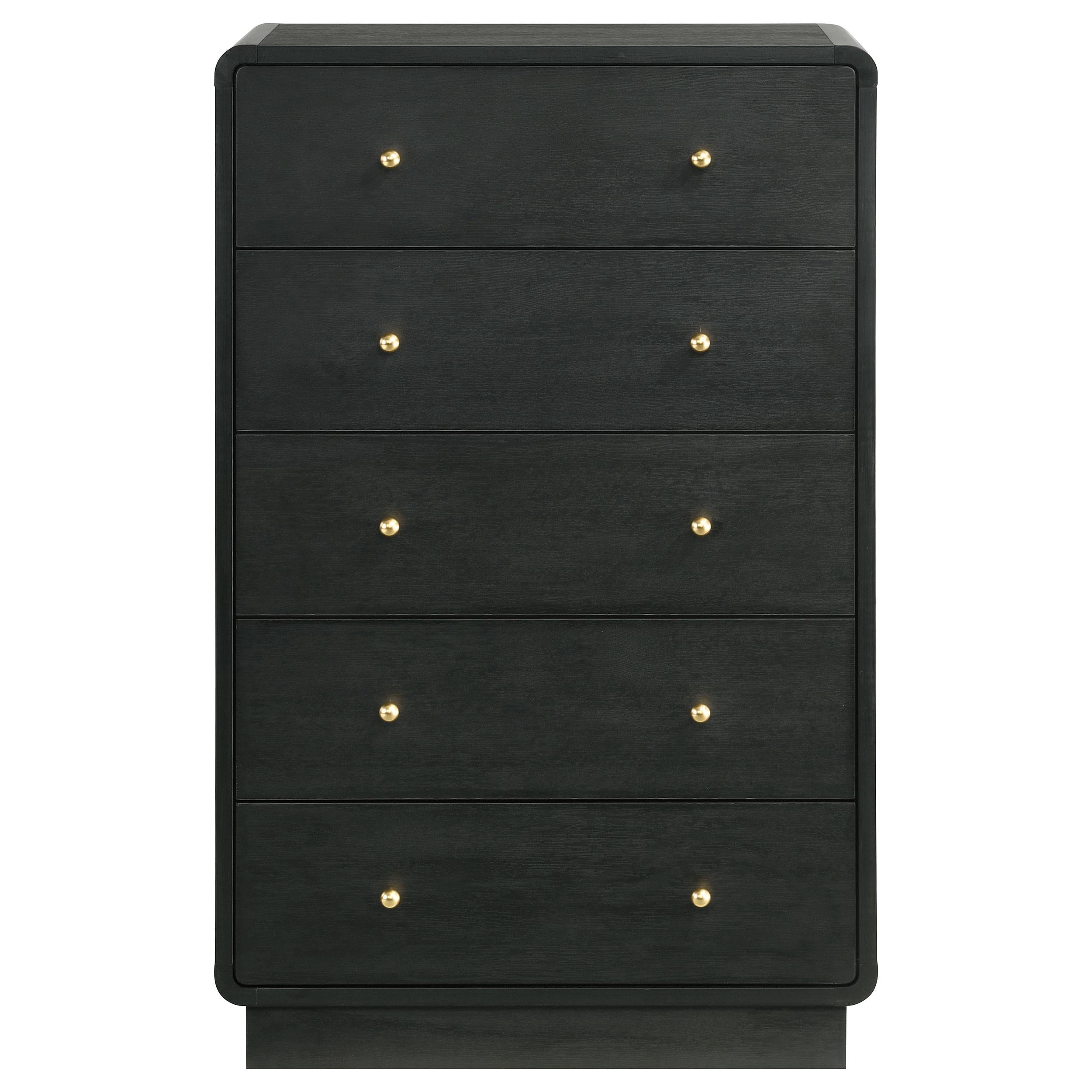 Coaster Furniture Cavelle 223665 5-Drawer Chest of Drawers - Black - Image 2