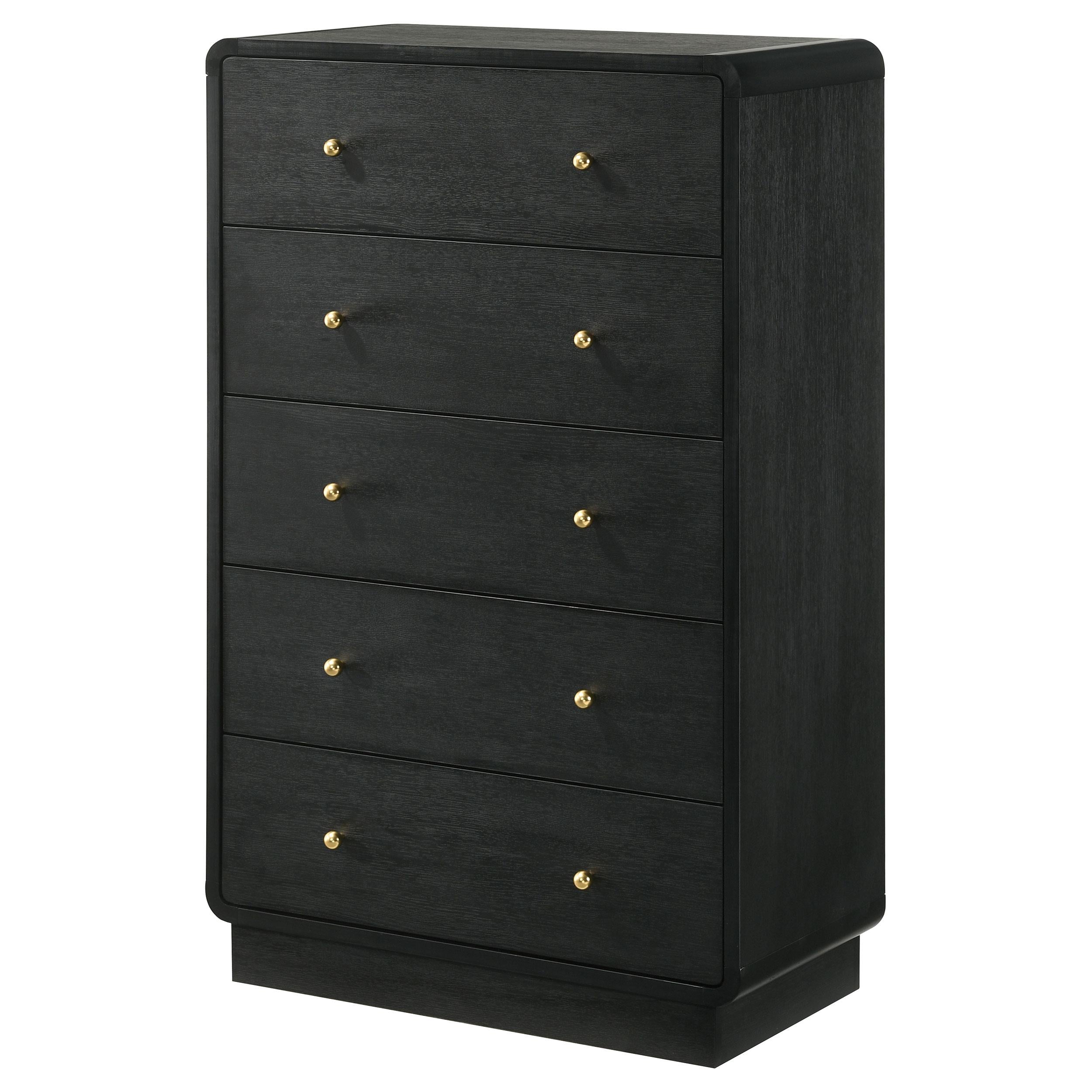 Coaster Furniture Cavelle 223665 5-Drawer Chest of Drawers - Black - Image 3