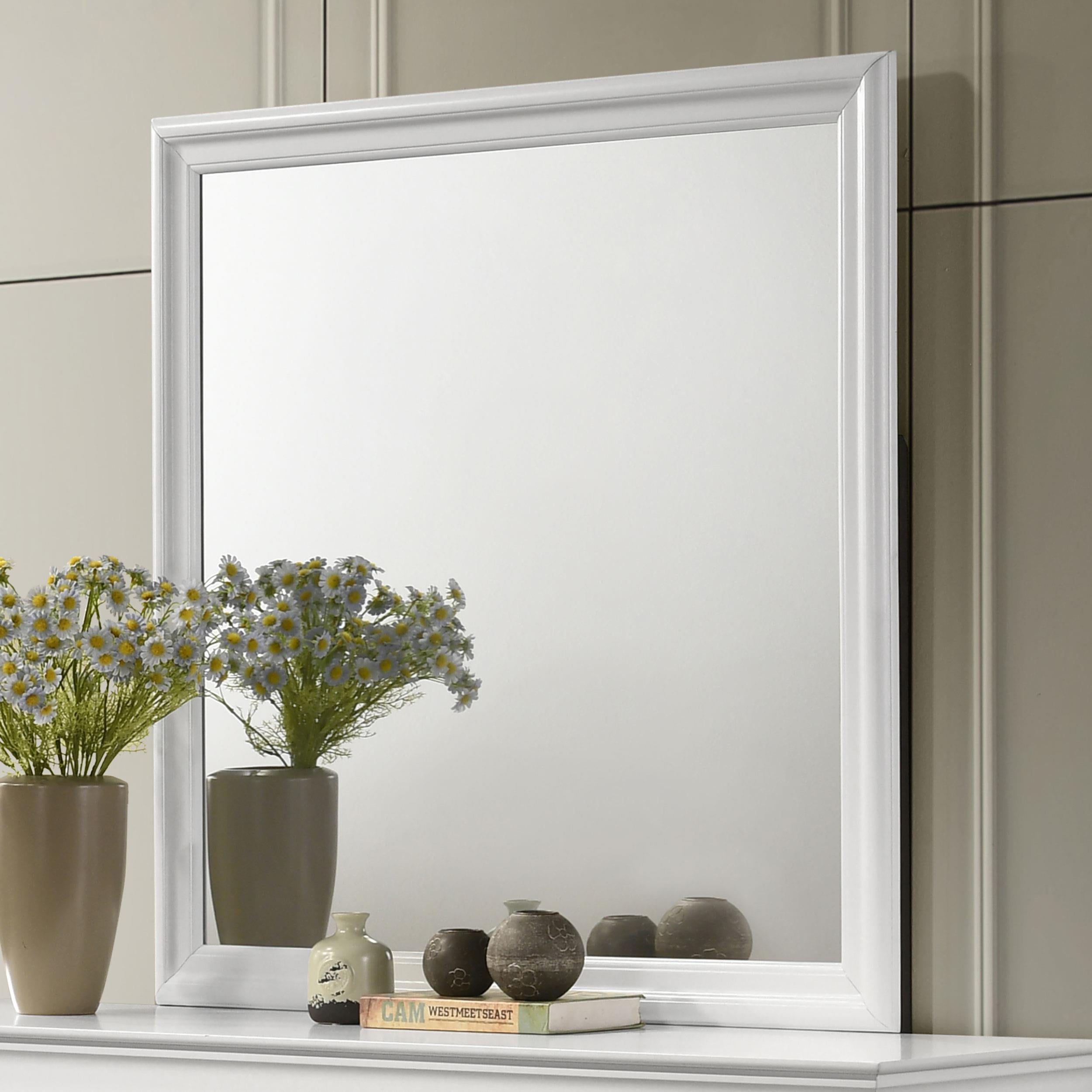 Coaster Furniture Louis Philippe 202444 Dresser Mirror - White - Image 3