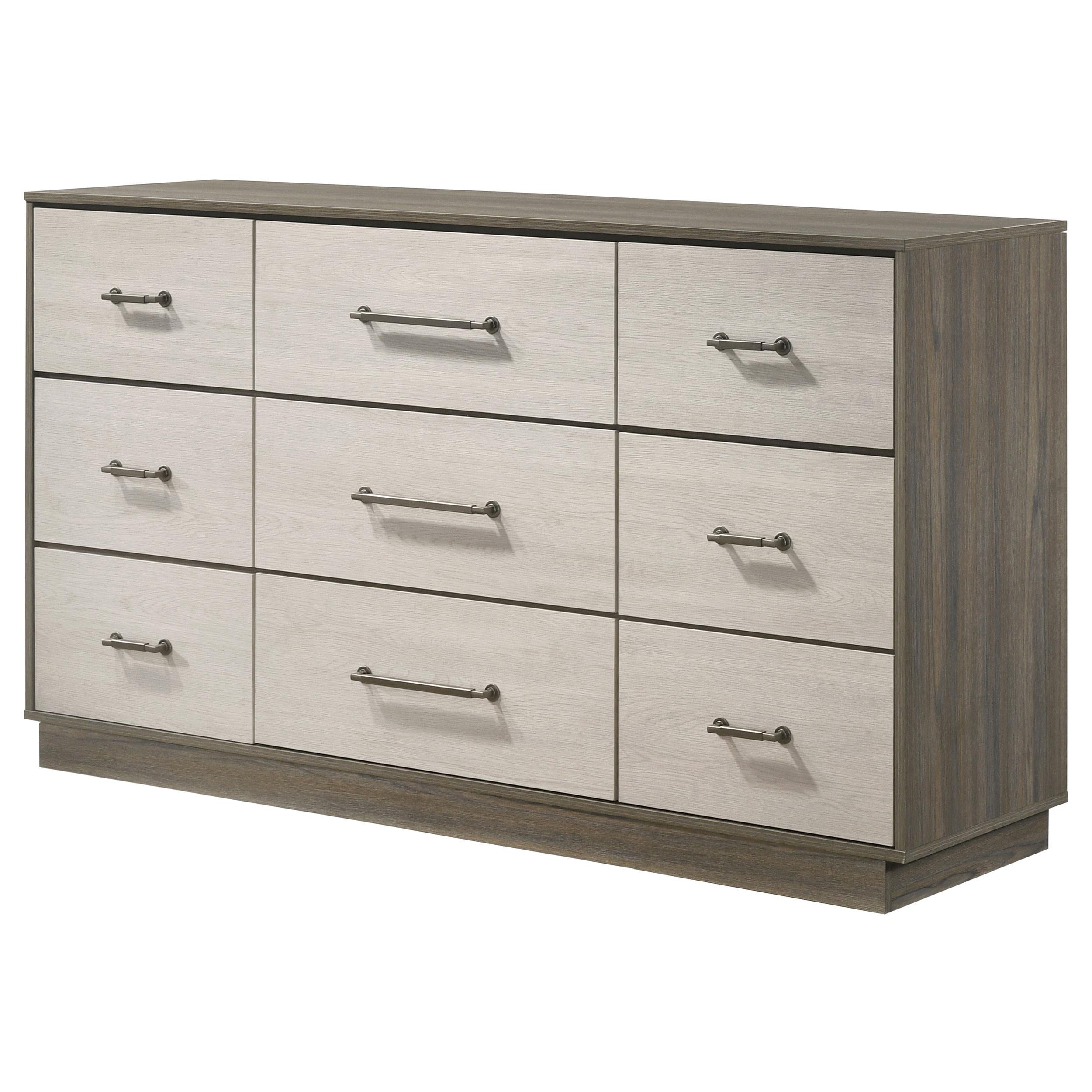 Coaster Furniture Fenwick 224983 9-Drawer Dresser - Grey Oak - Image 3