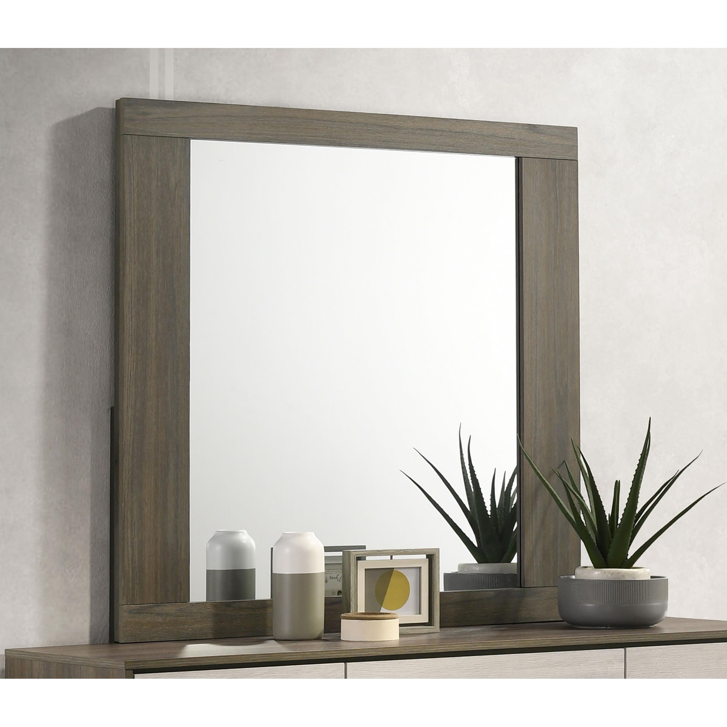 Coaster Furniture Fenwick 224984 Dresser Mirror - Grey Oak - Image 3