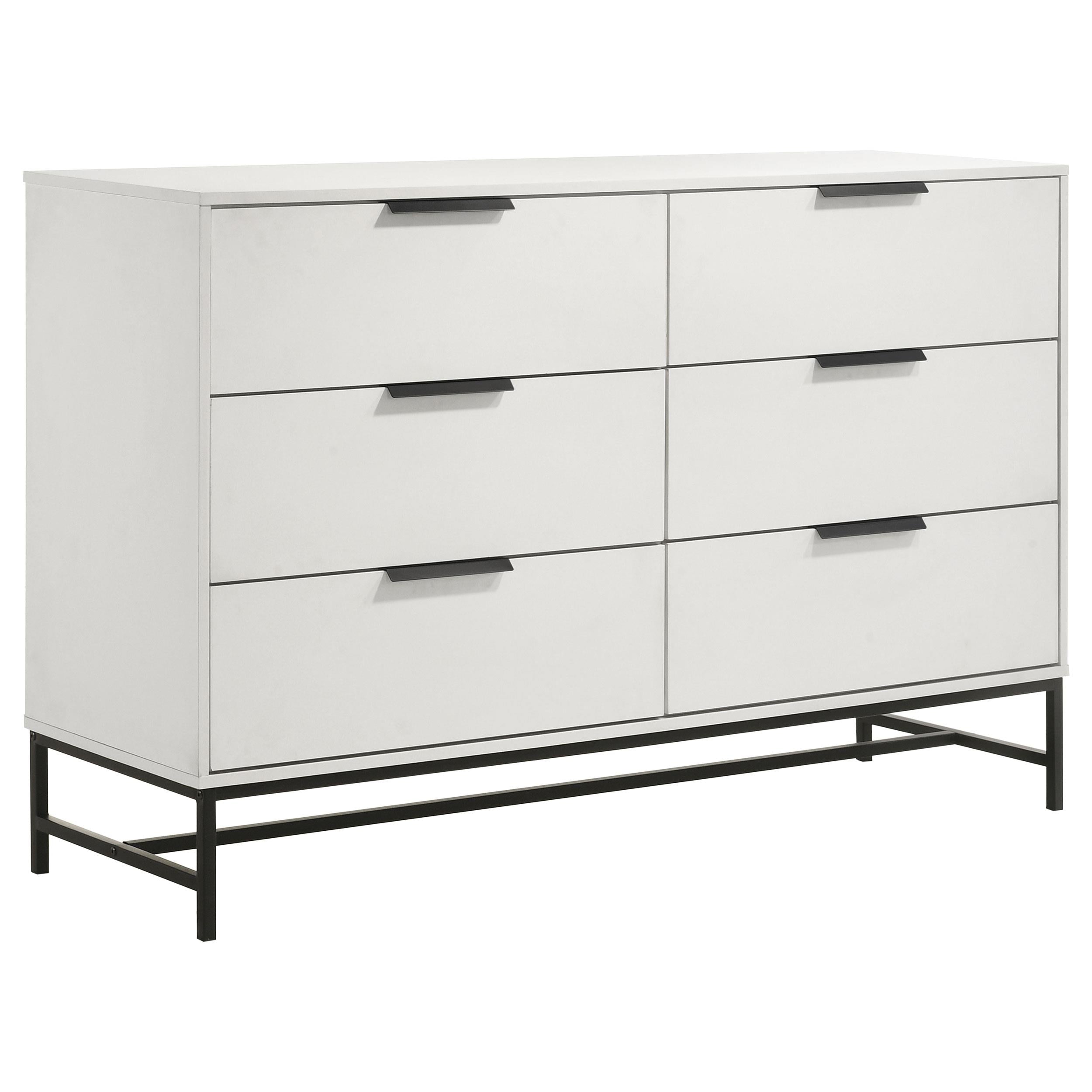 Coaster Furniture Sonora 224863 6-Drawer Bedroom Dresser - White - Image 1