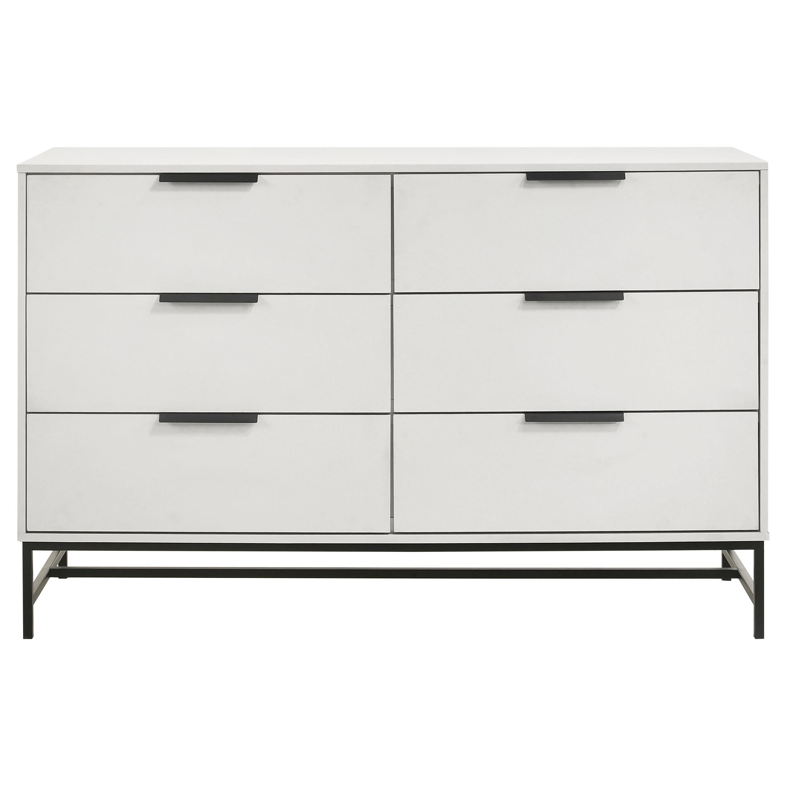 Coaster Furniture Sonora 224863 6-Drawer Bedroom Dresser - White - Image 2