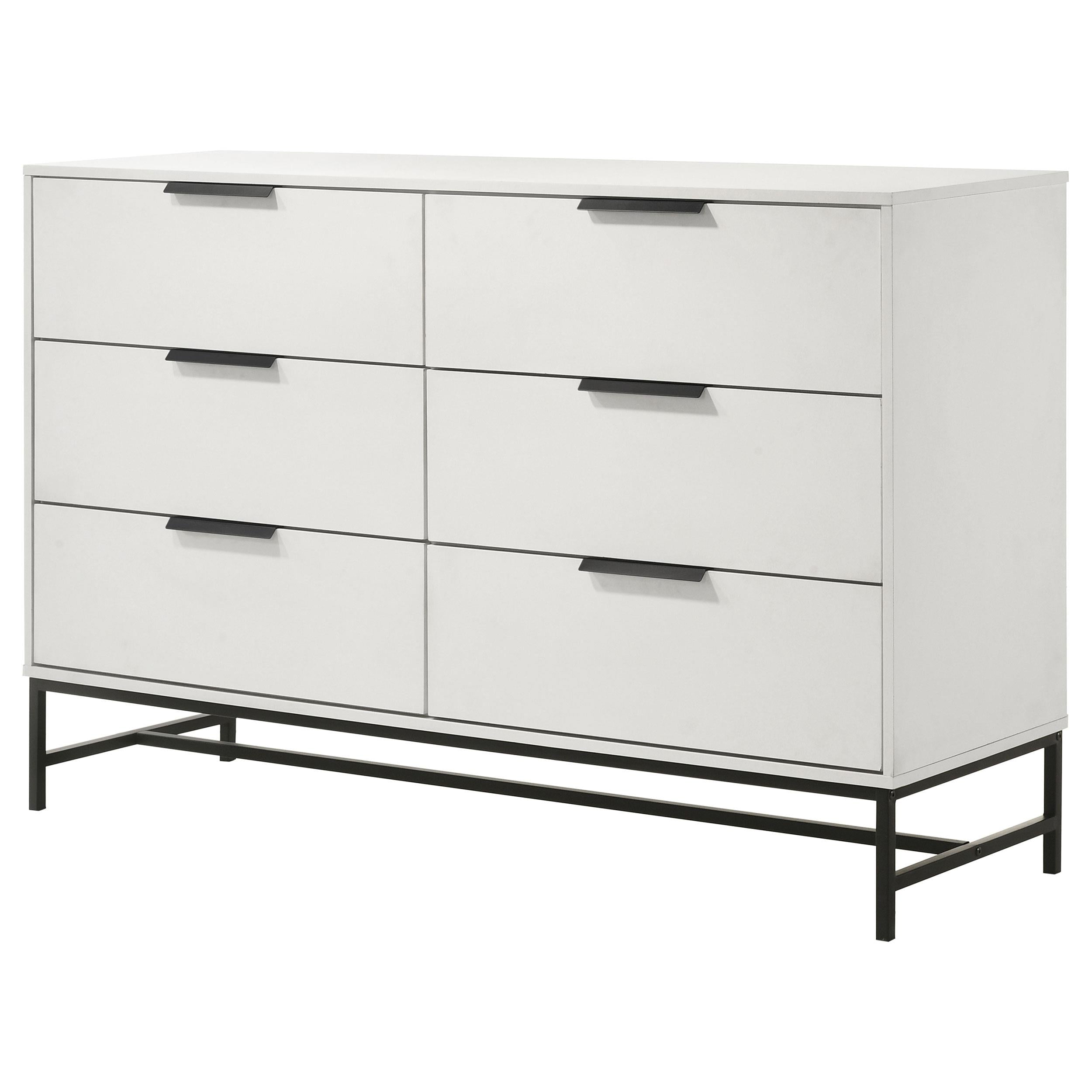 Coaster Furniture Sonora 224863 6-Drawer Bedroom Dresser - White - Image 3