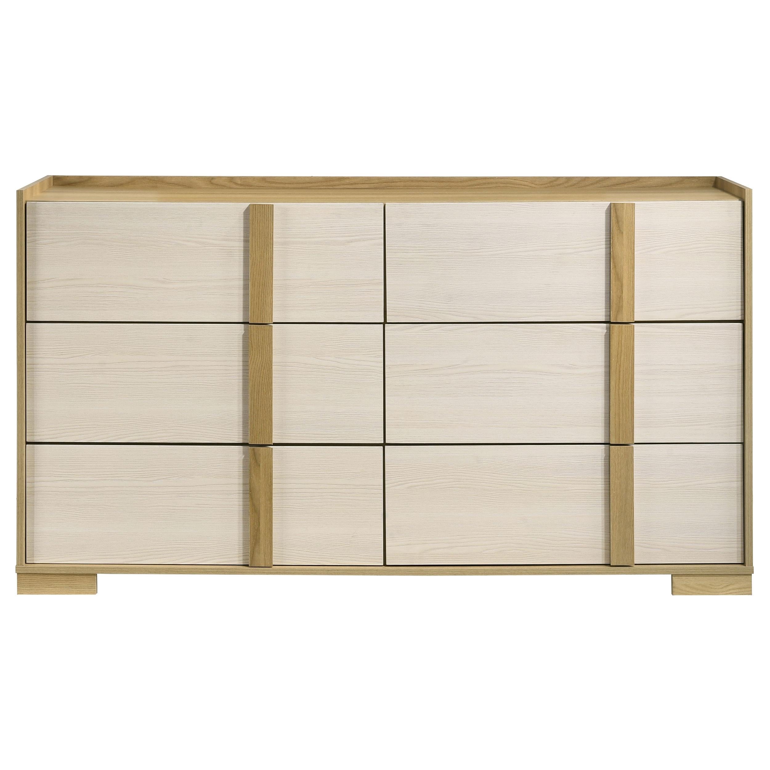 Coaster Furniture Hyland 215653 6-Drawer Dresser - Natural - Image 2