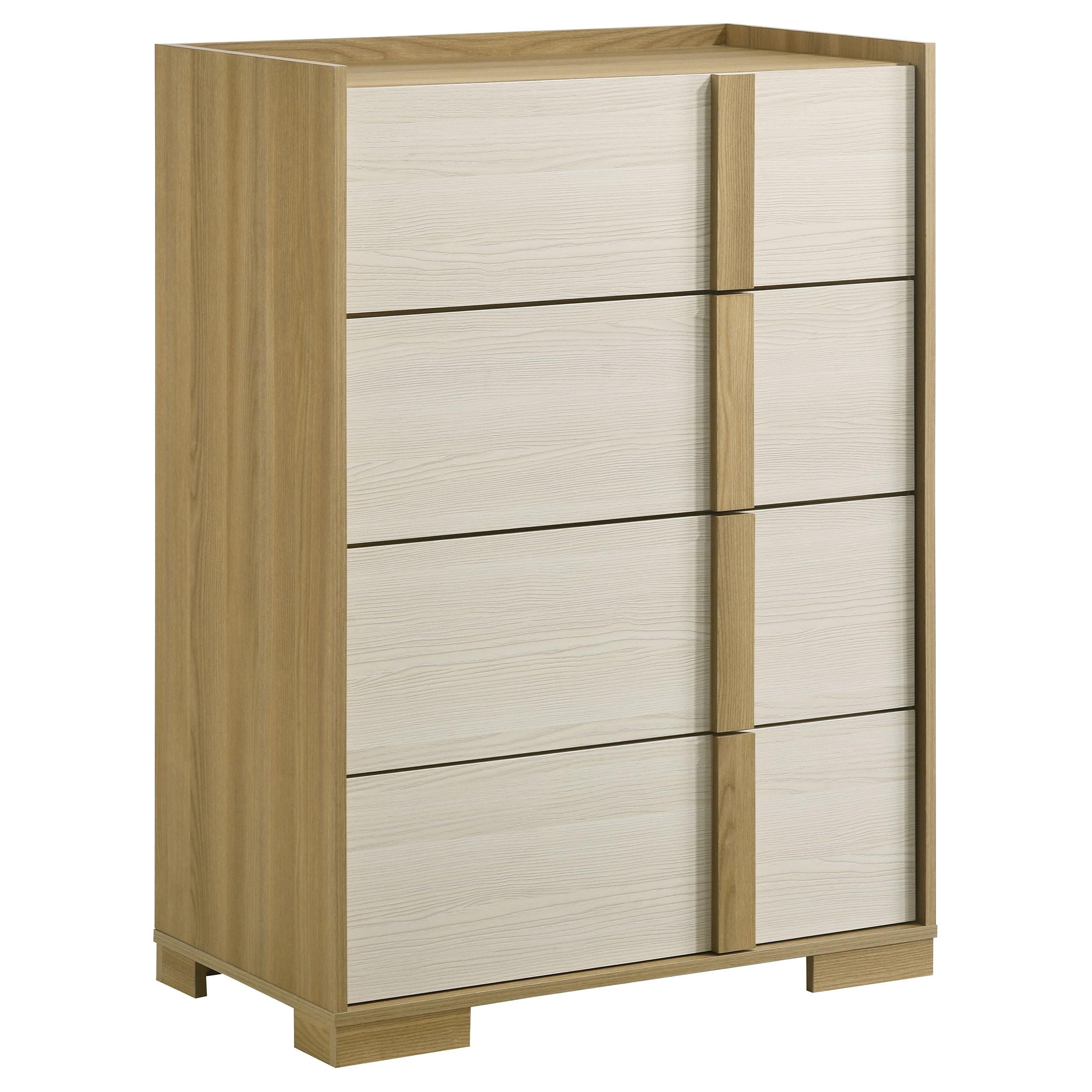 Coaster Furniture Hyland 215655 4-Drawer Chest of Drawers - Natural - Image 1