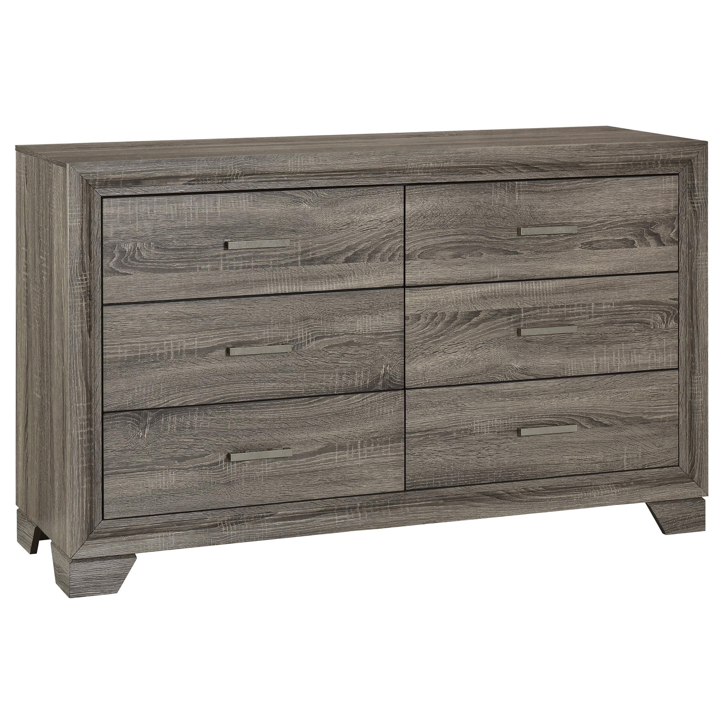 Coaster Furniture Wright 223343 6-Drawer Dresser Cabinet - Brown Oak - Image 1