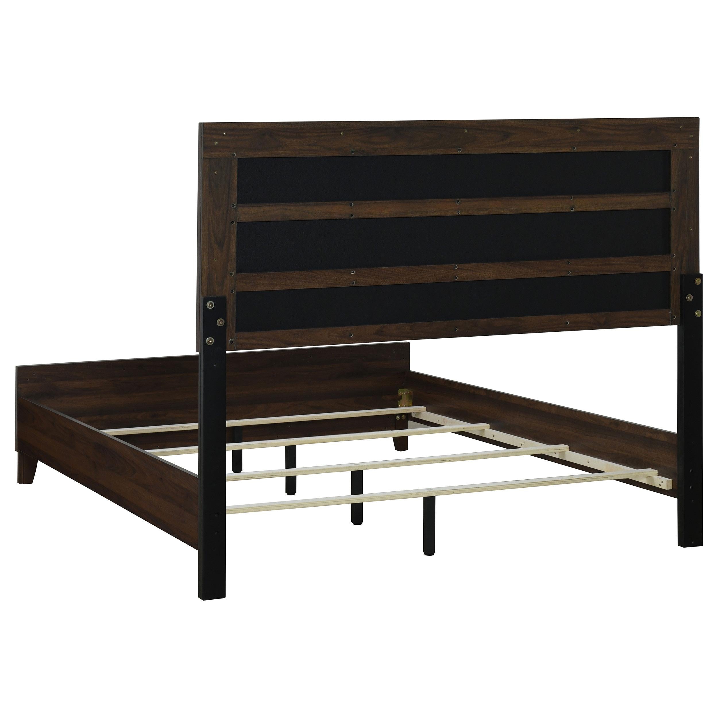 Coaster Furniture Welsley 223441Q 50-inch Upholstered Queen Bed - Walnut - Image 3