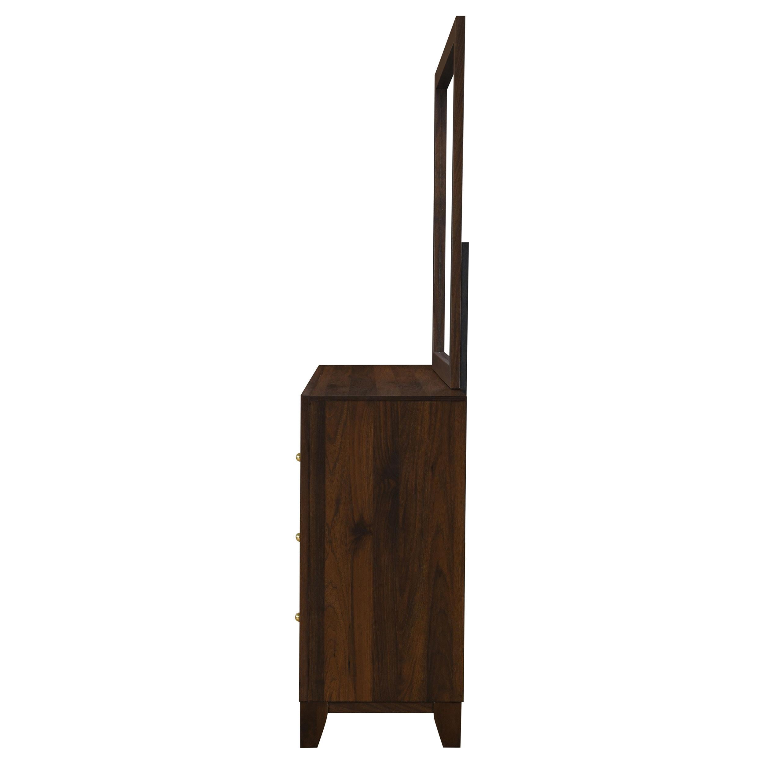 Coaster Furniture Welsley 223443M 6-Drawer Dresser and Mirror - Walnut - Image 3