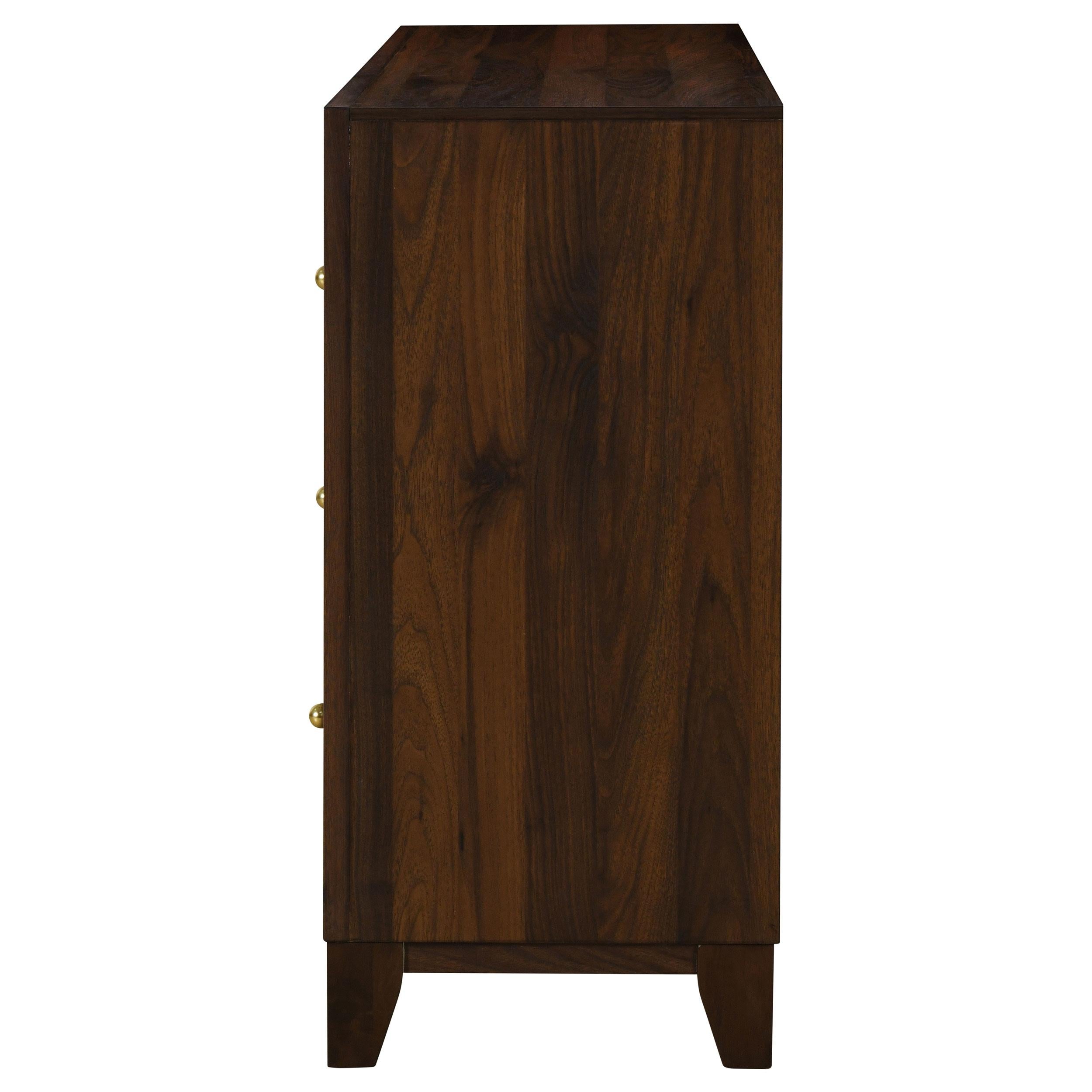 Coaster Furniture Welsley 223443 6-Drawer Dresser Cabinet - Walnut - Image 3