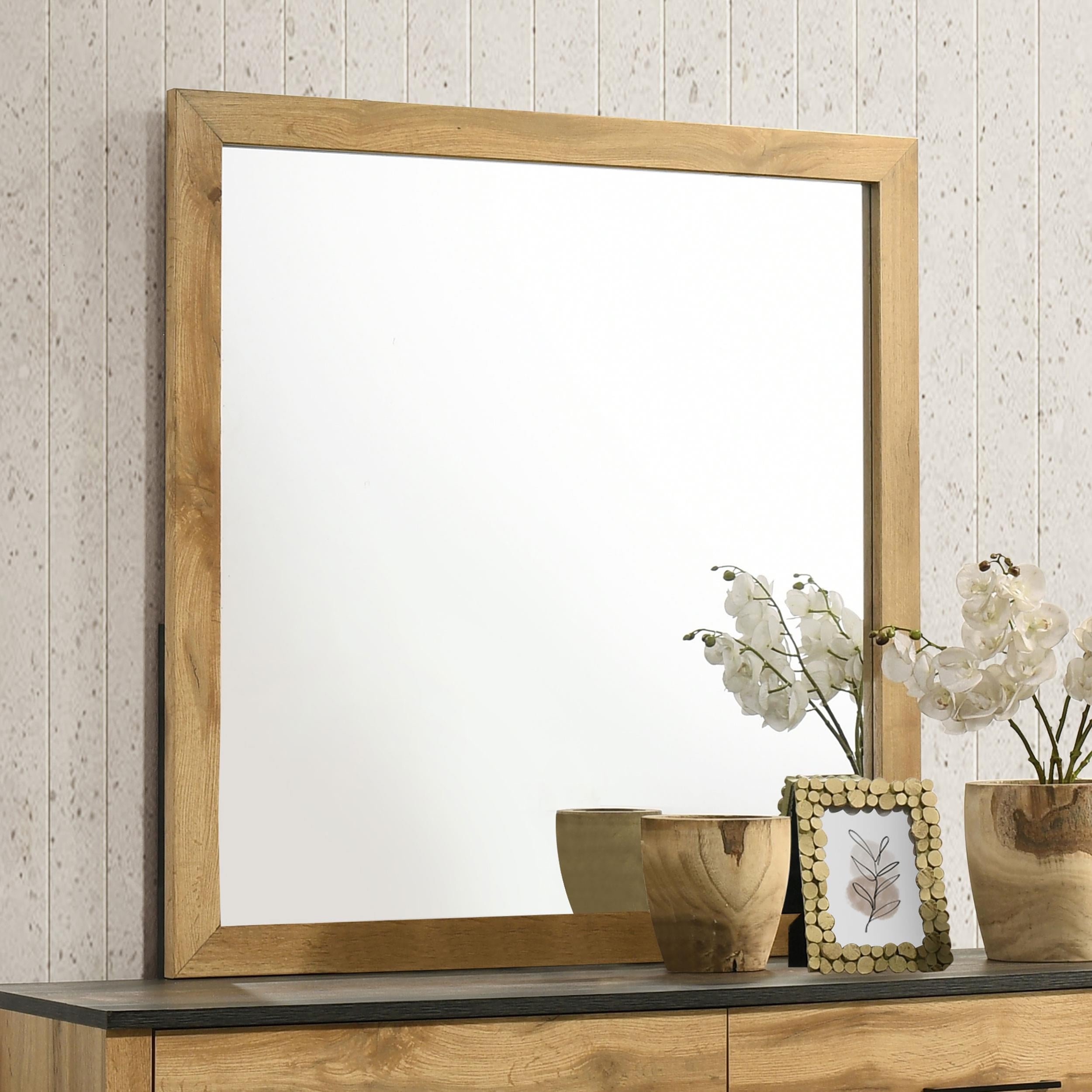 Coaster Furniture Kaywood 225004 Dresser Mirror - Natural Pine - Image 3