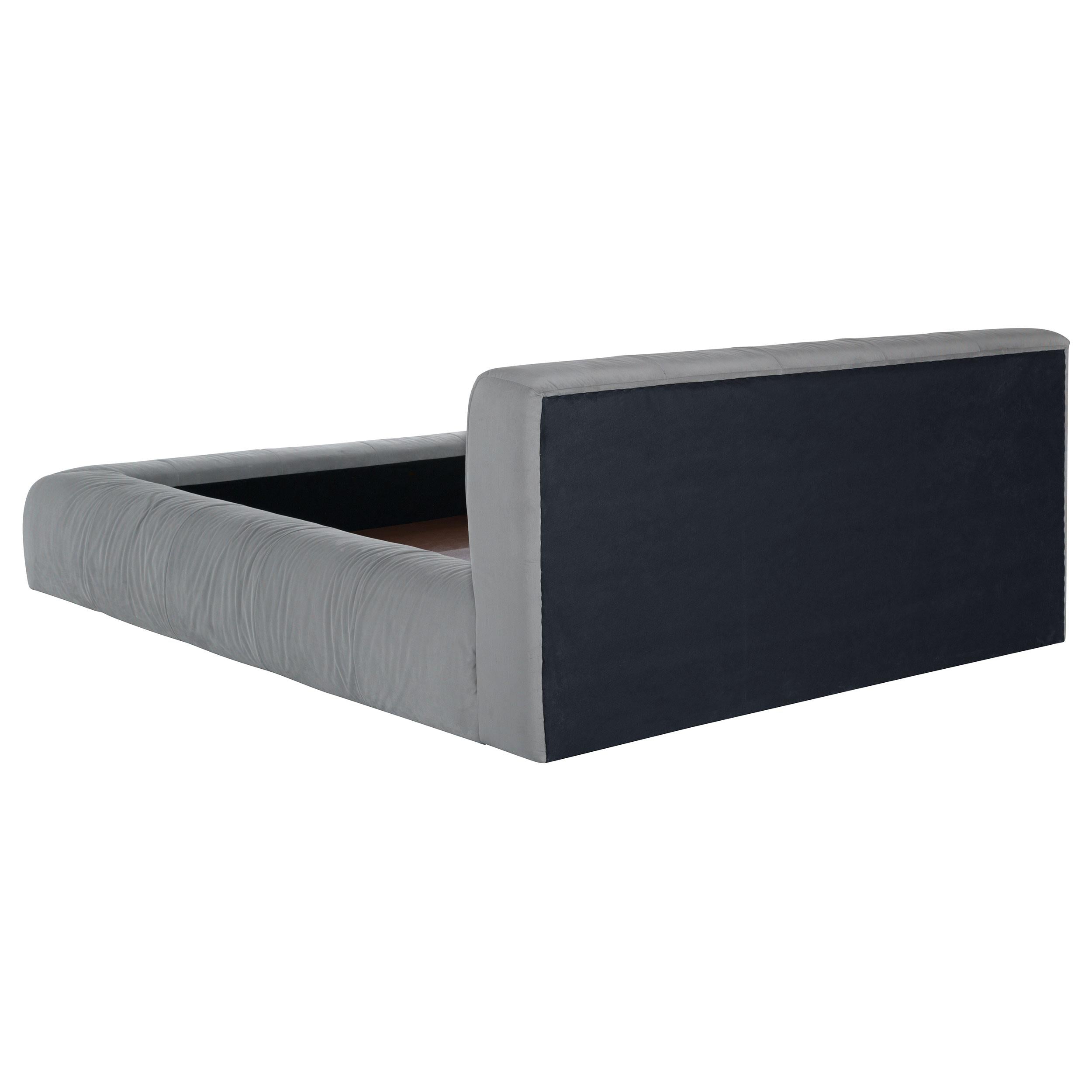 Coaster Furniture Wilshire 315981Q Upholstered Queen Platform Bed - Grey - Image 3