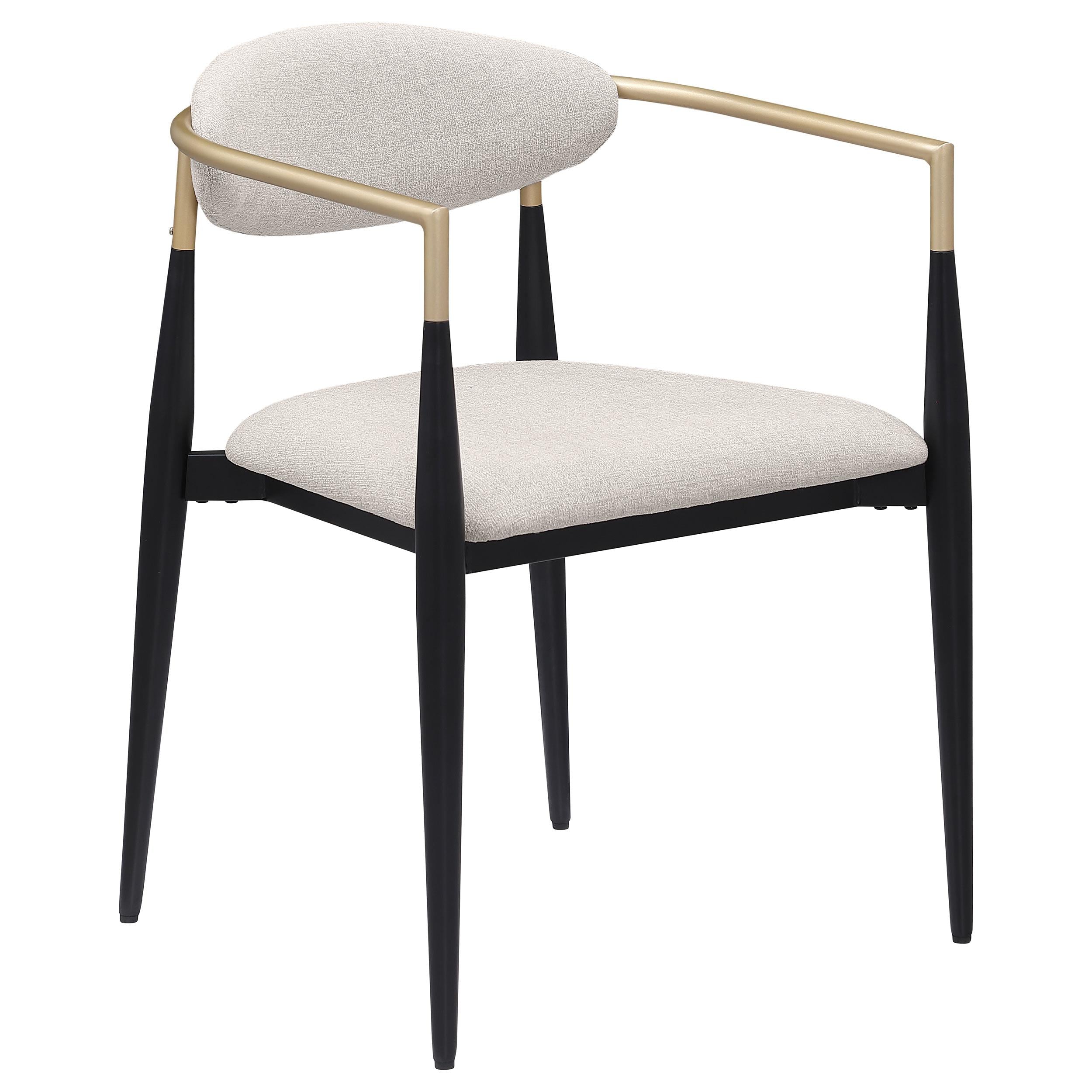 Coaster Furniture Alexis 182692 Fabric Upholstered Dining Arm Chair - Beige - Image 1