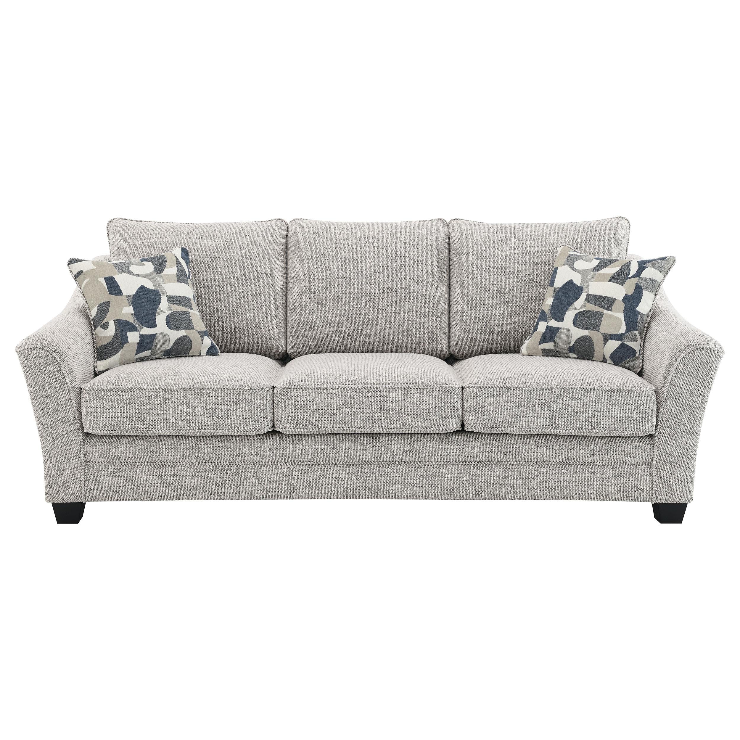 Coaster Furniture Tomkins 509671 Boucle Upholstered Sofa - Light Grey - Image 2