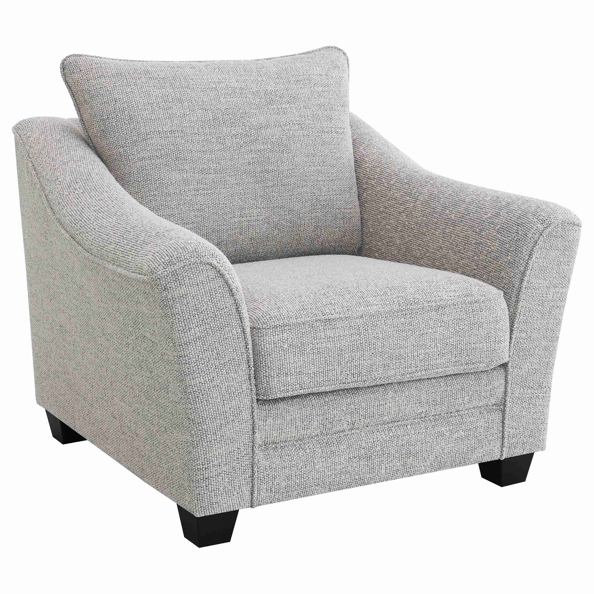 Coaster Furniture Tomkins 509673 Boucle Upholstered Chair – Light Grey