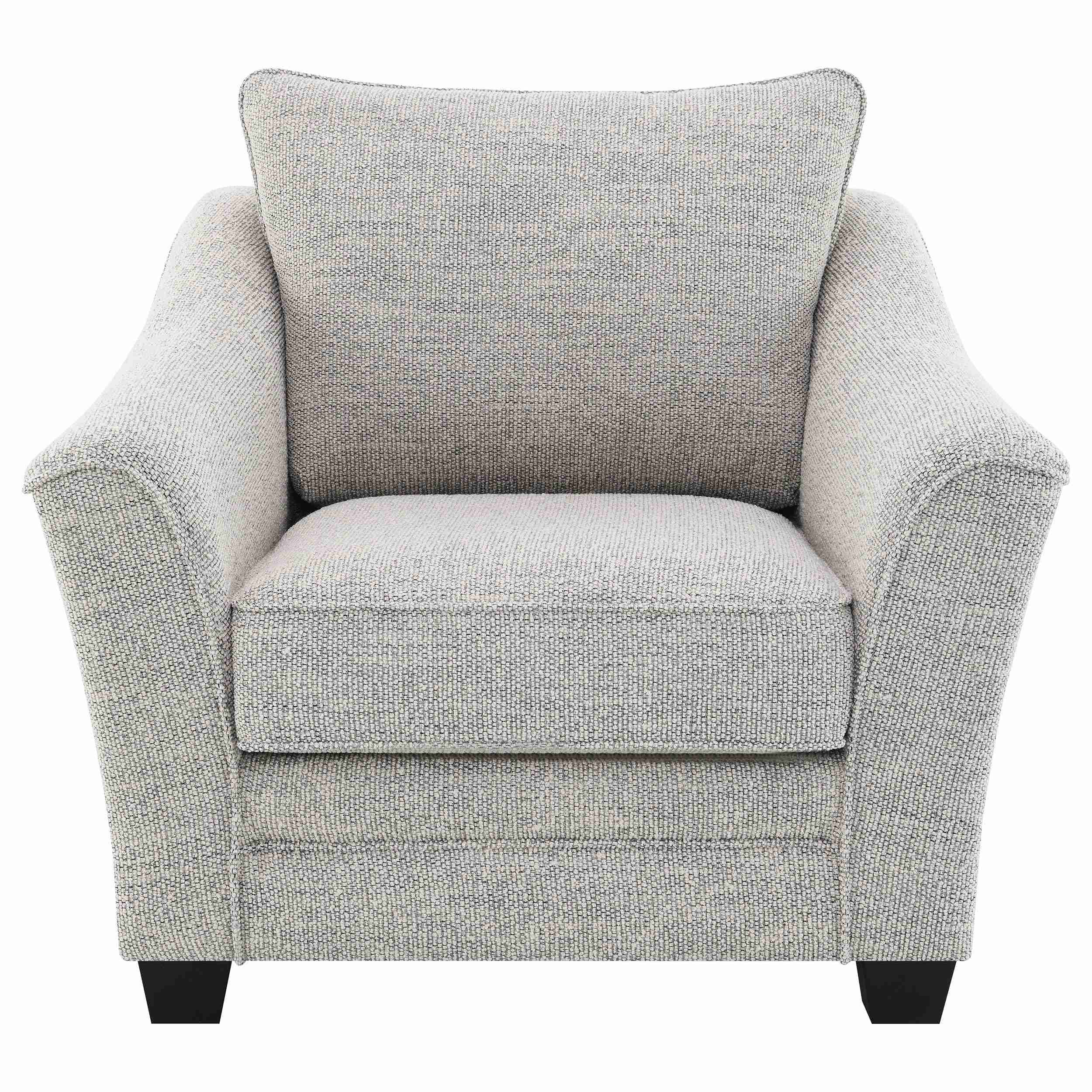 Coaster Furniture Tomkins 509673 Boucle Upholstered Chair - Light Grey - Image 2