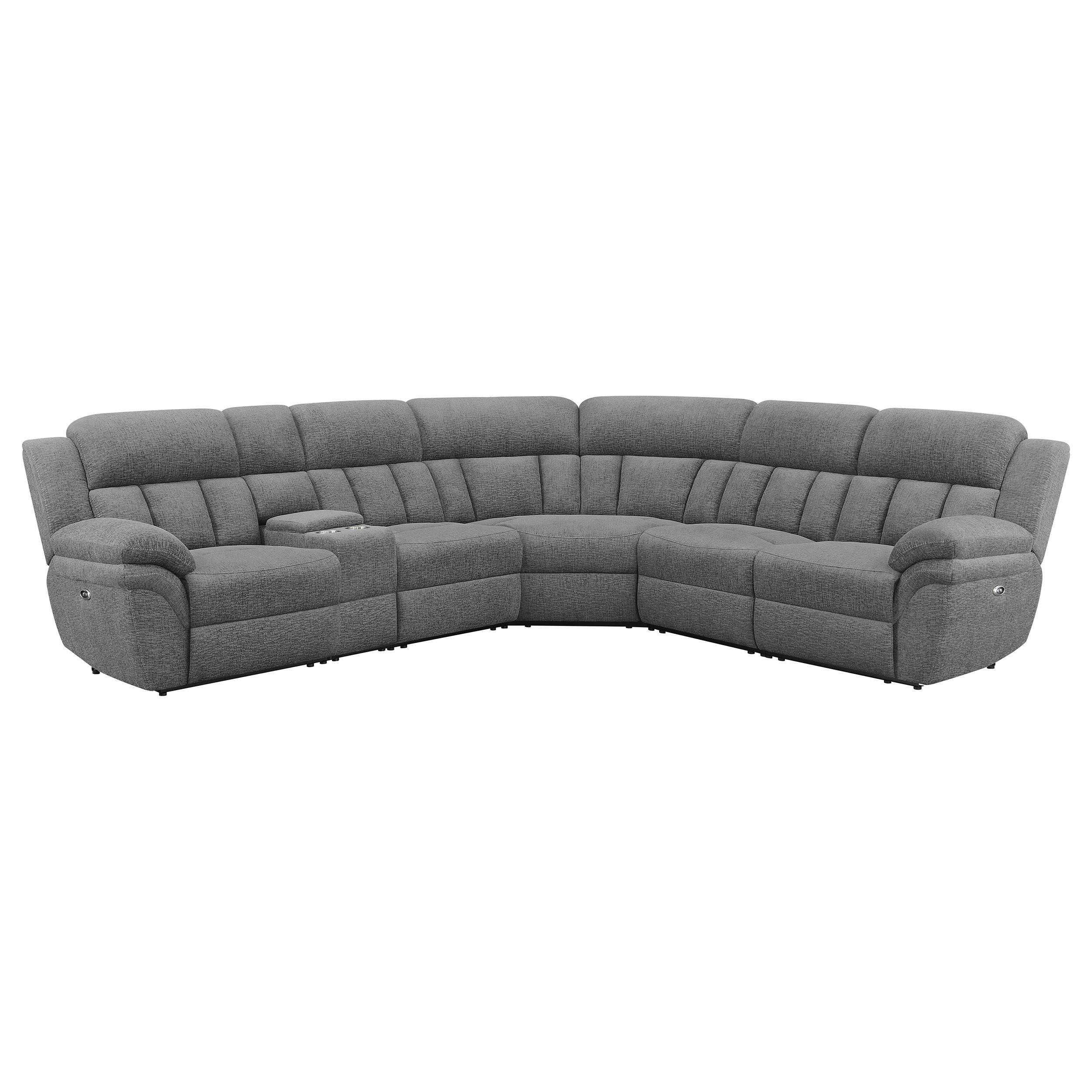 Coaster Furniture Bahrain 609540P 6 pc Modular Power Reclining Sectional - Charcoal - Image 1